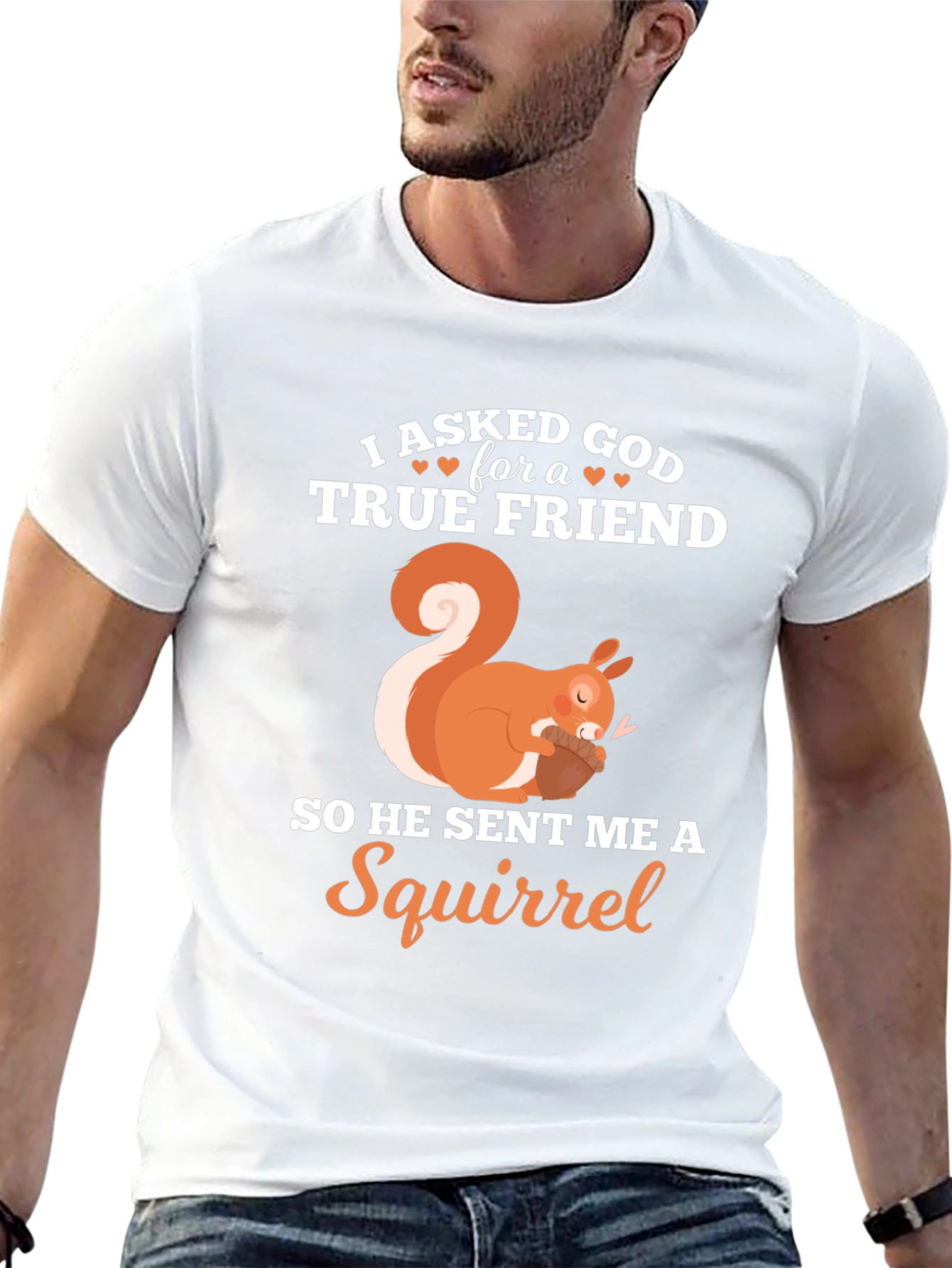 True Friend Squirrel Graphic T-Shirt