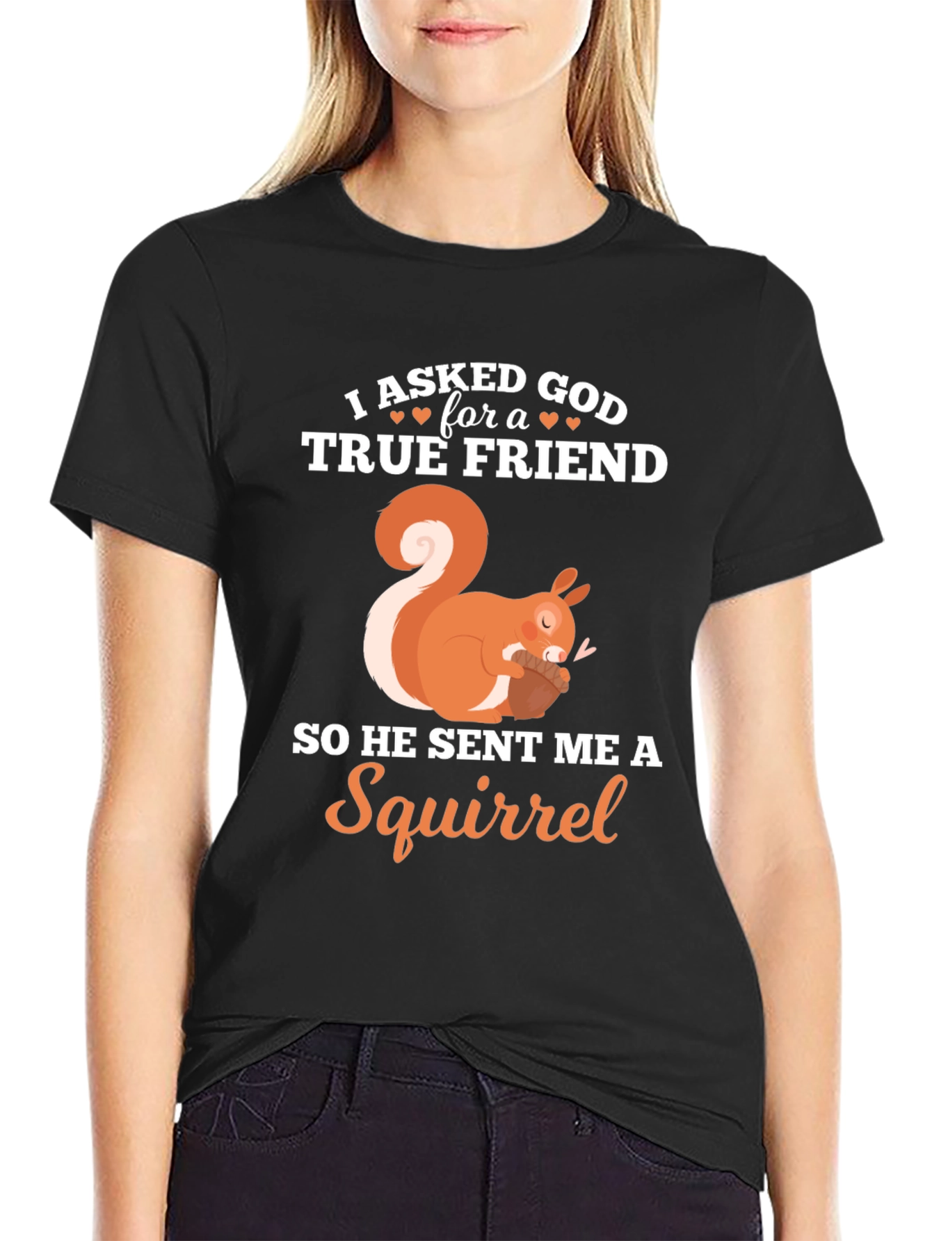 True Friend Squirrel Graphic T-Shirt