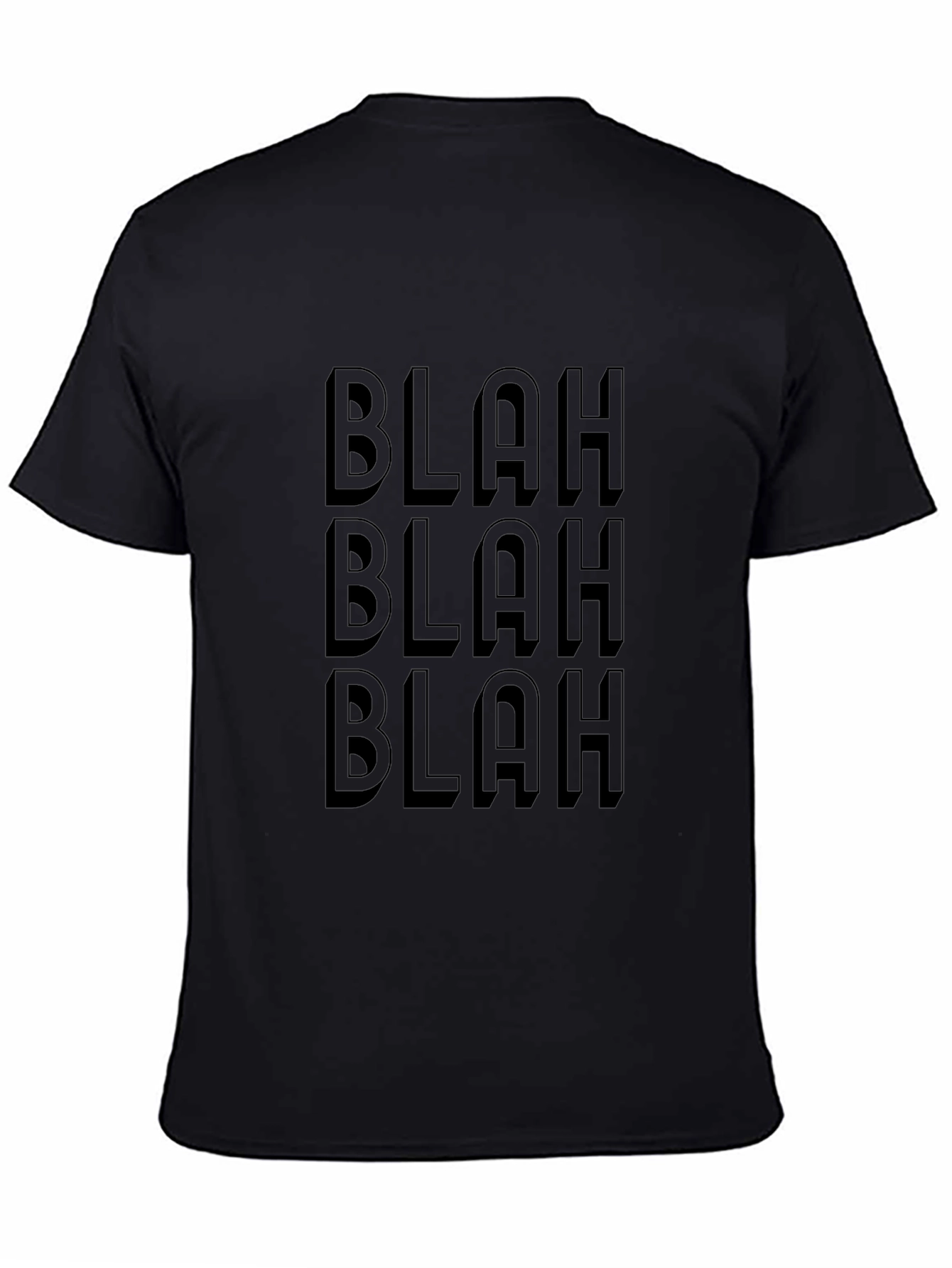 Blah Blah Blah Graphic Tee - Mens Black T-Shirt