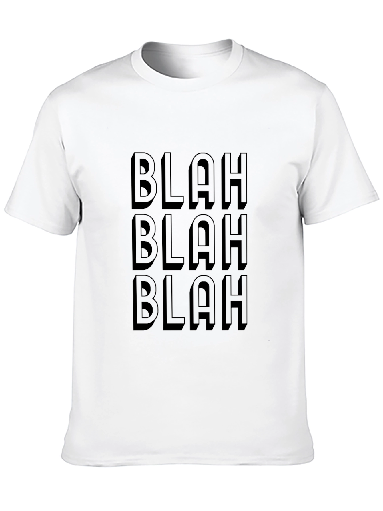 Blah Blah Blah Graphic Tee - Mens Black T-Shirt