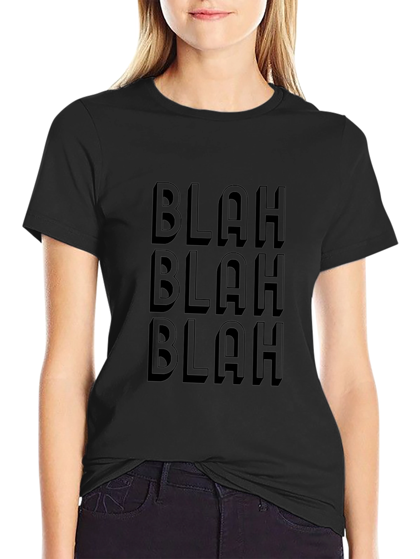 Blah Blah Blah Graphic Tee - Mens Black T-Shirt