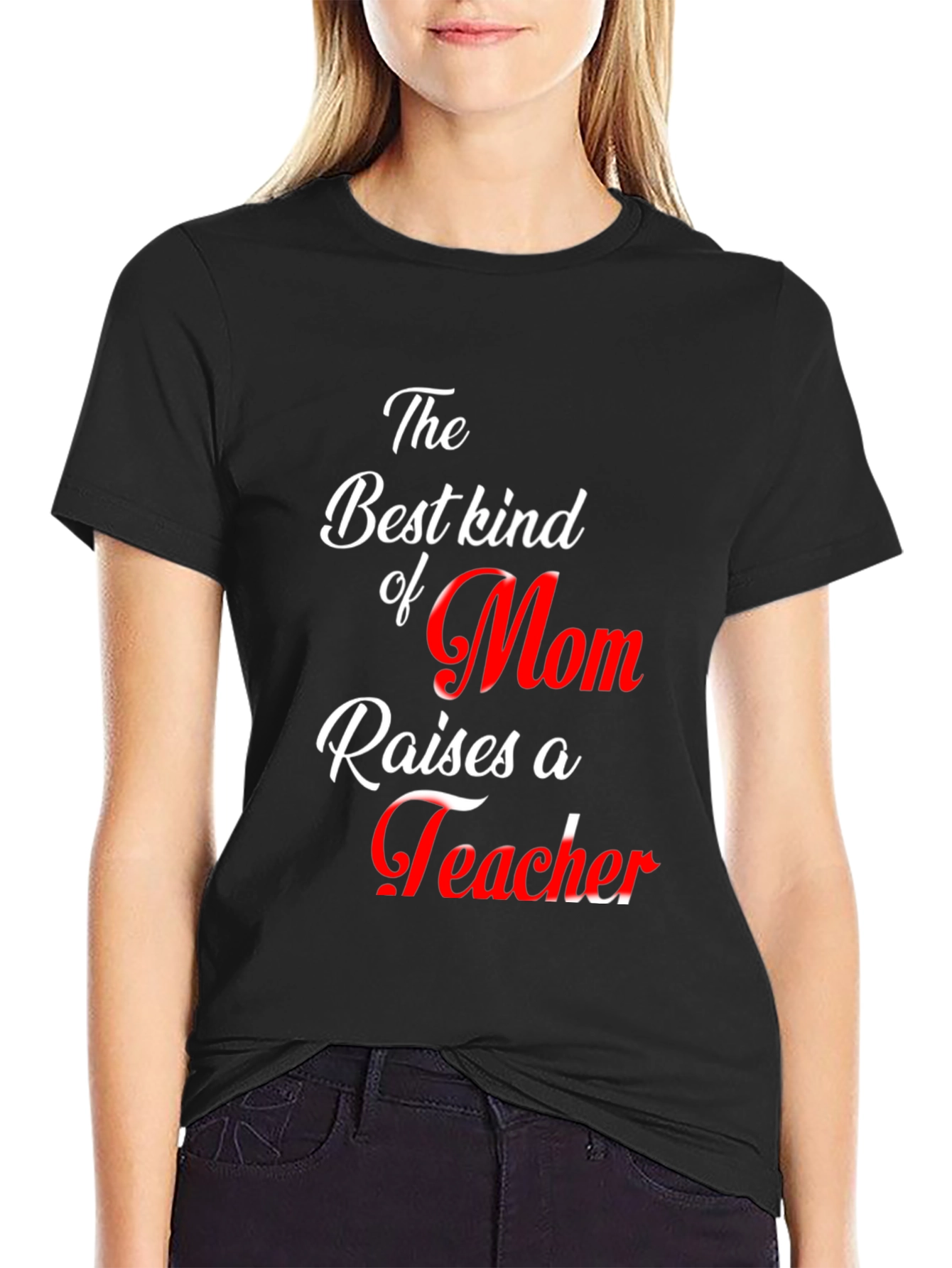Best Mom Teacher Graphic T-Shirt