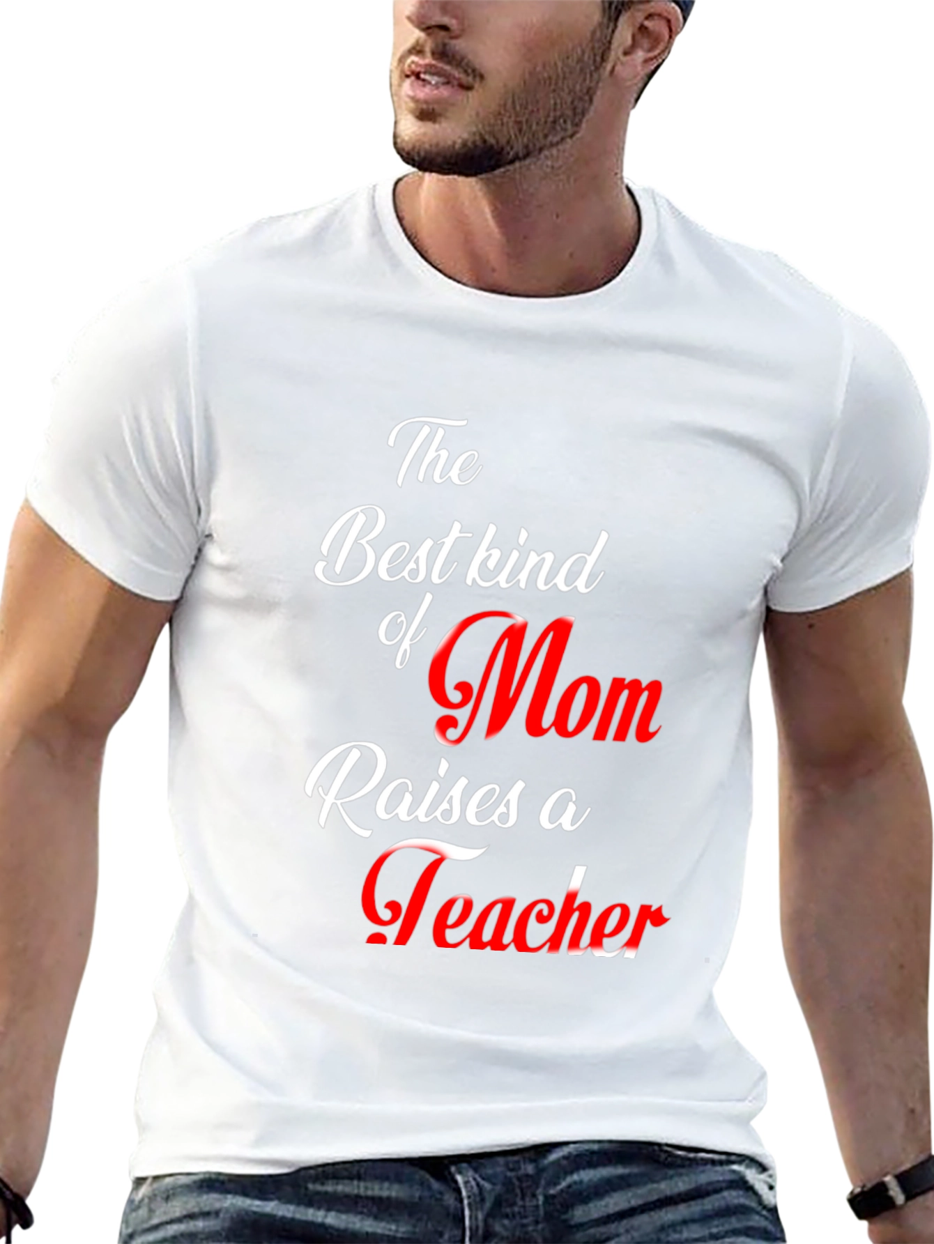 Best Mom Teacher Graphic T-Shirt