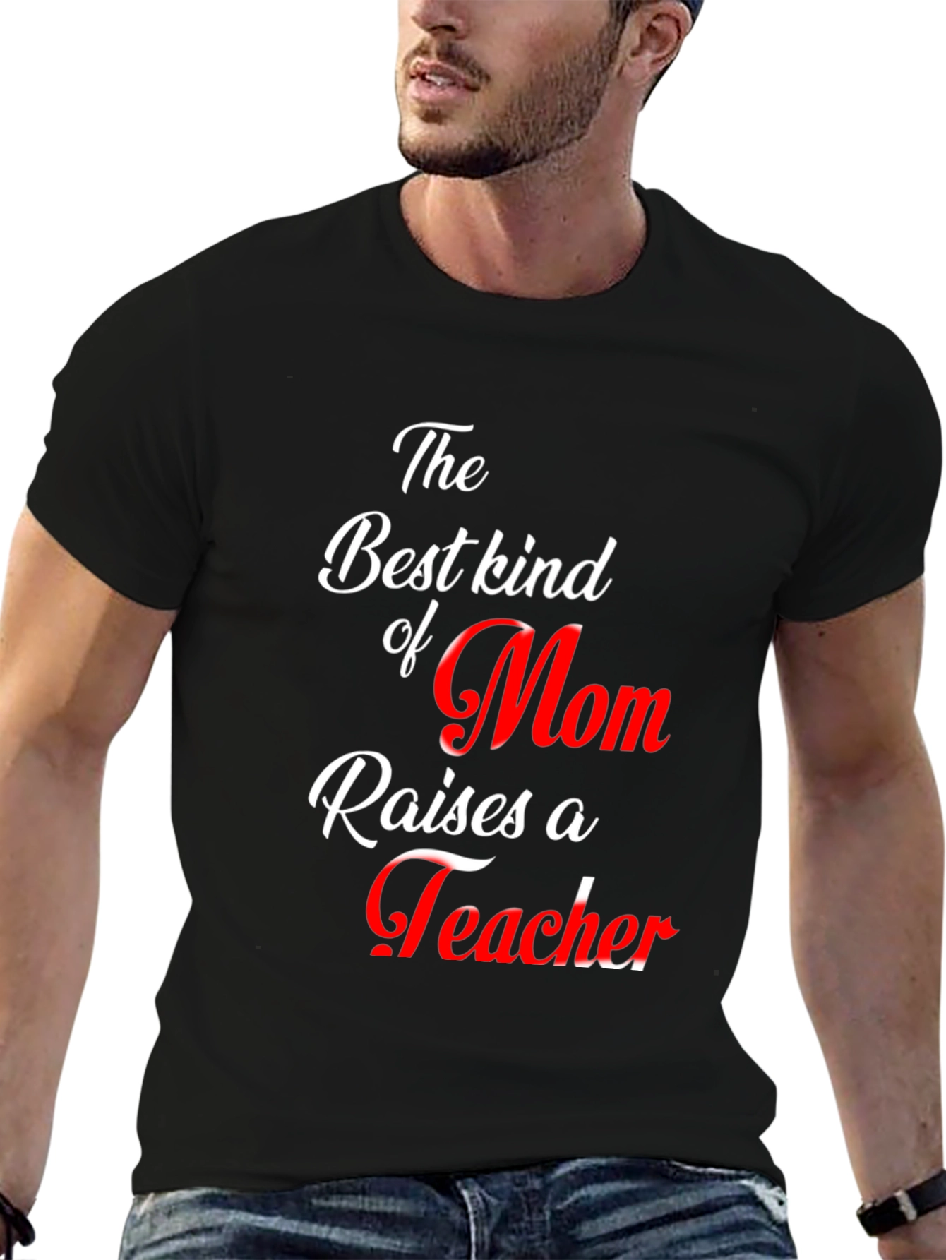 Best Mom Teacher Graphic T-Shirt