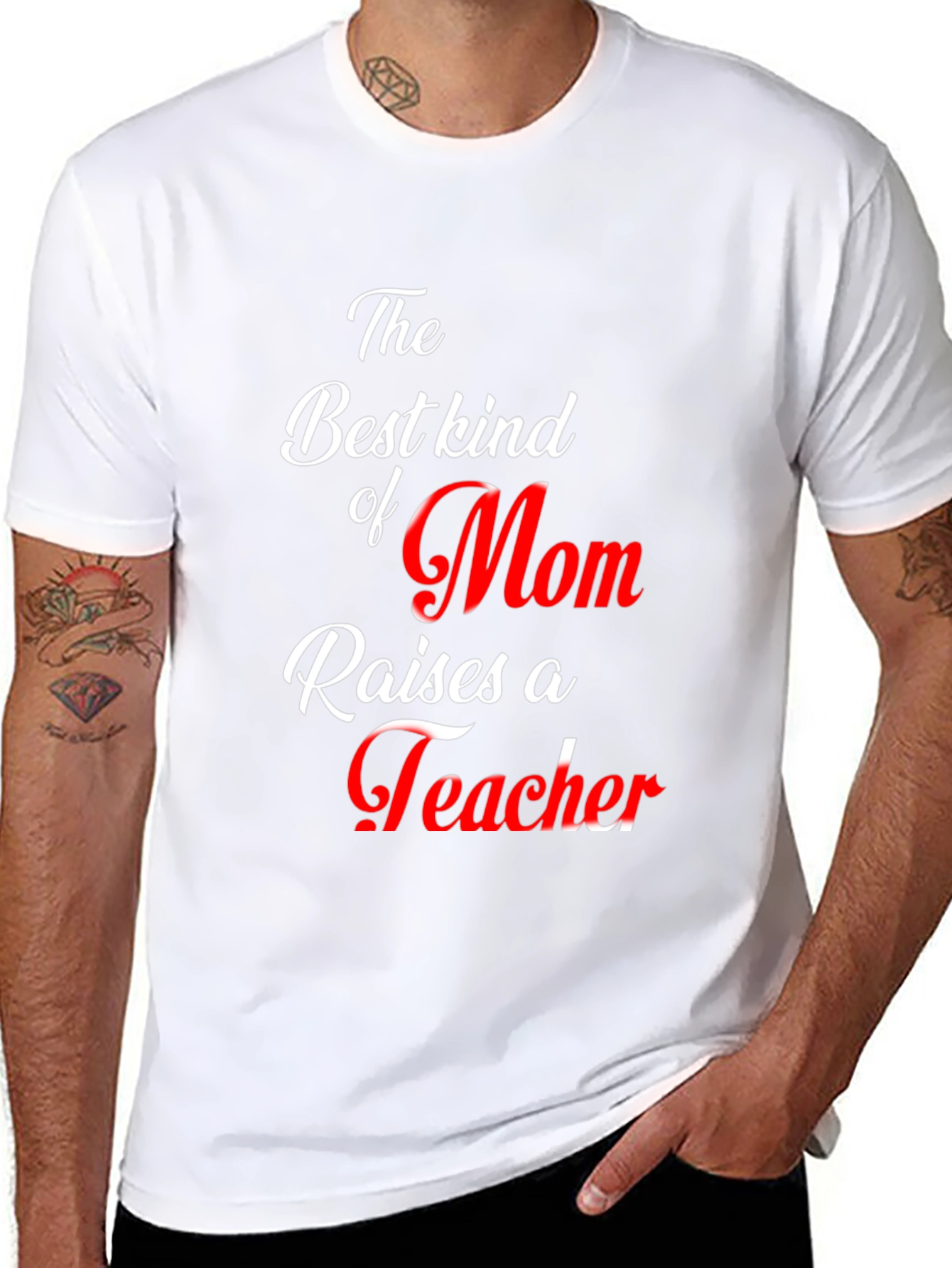 Best Mom Teacher Graphic T-Shirt