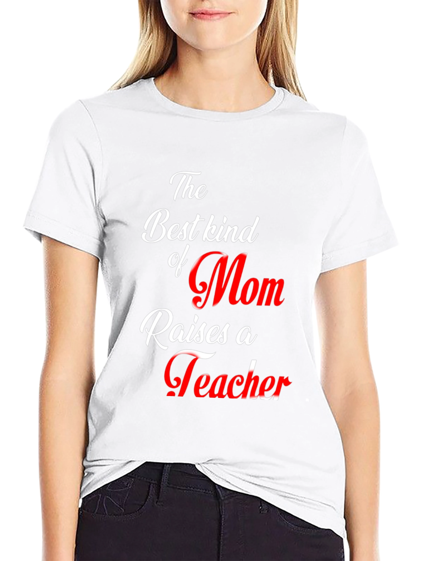 Best Mom Teacher Graphic T-Shirt