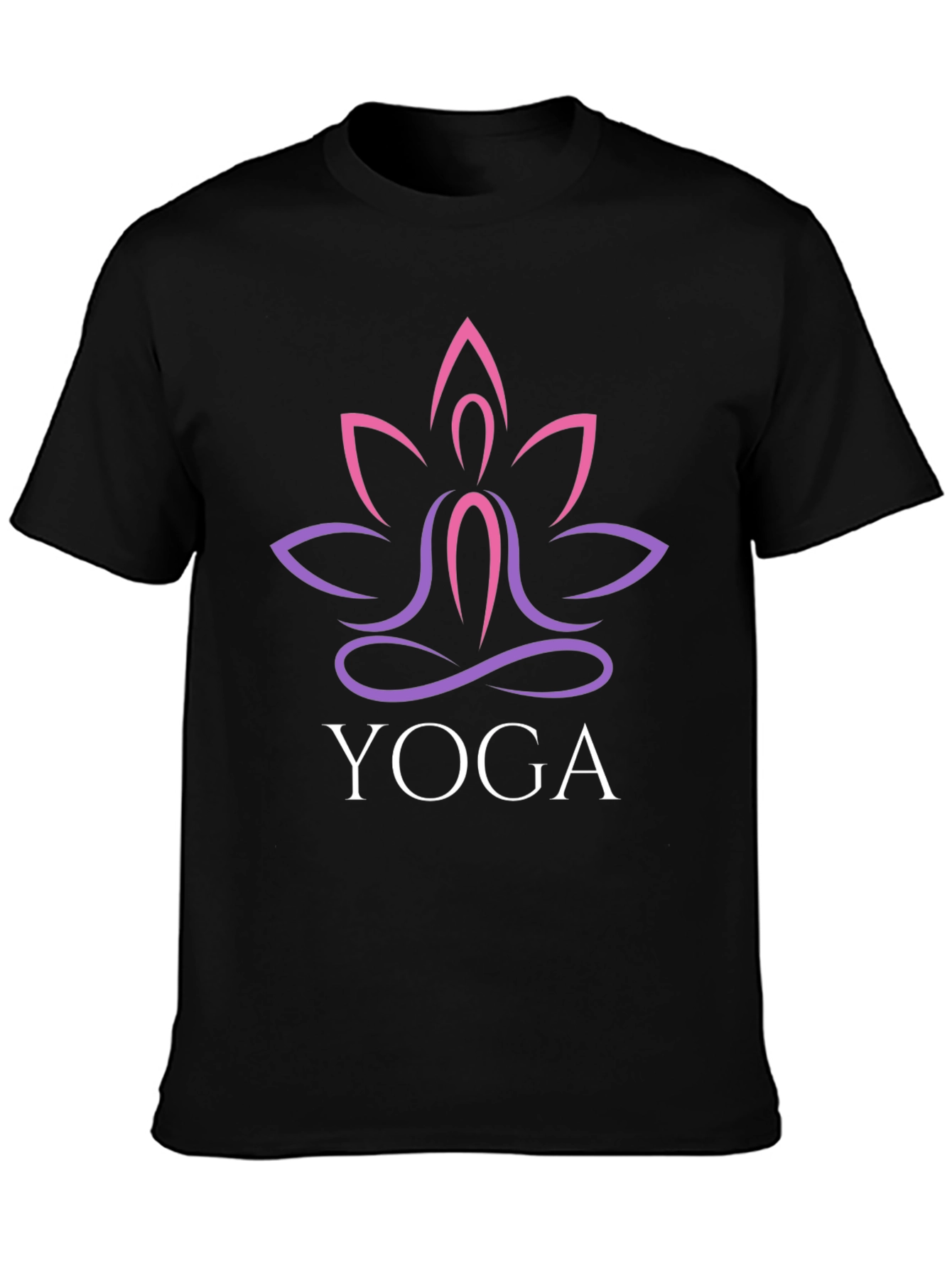 Yoga Lotus Graphic Tee - Stylish Relaxation Shirt