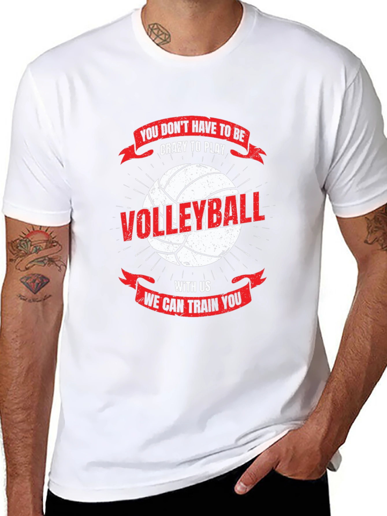 Volleyball T-Shirt: You Dont Have To Be Crazy