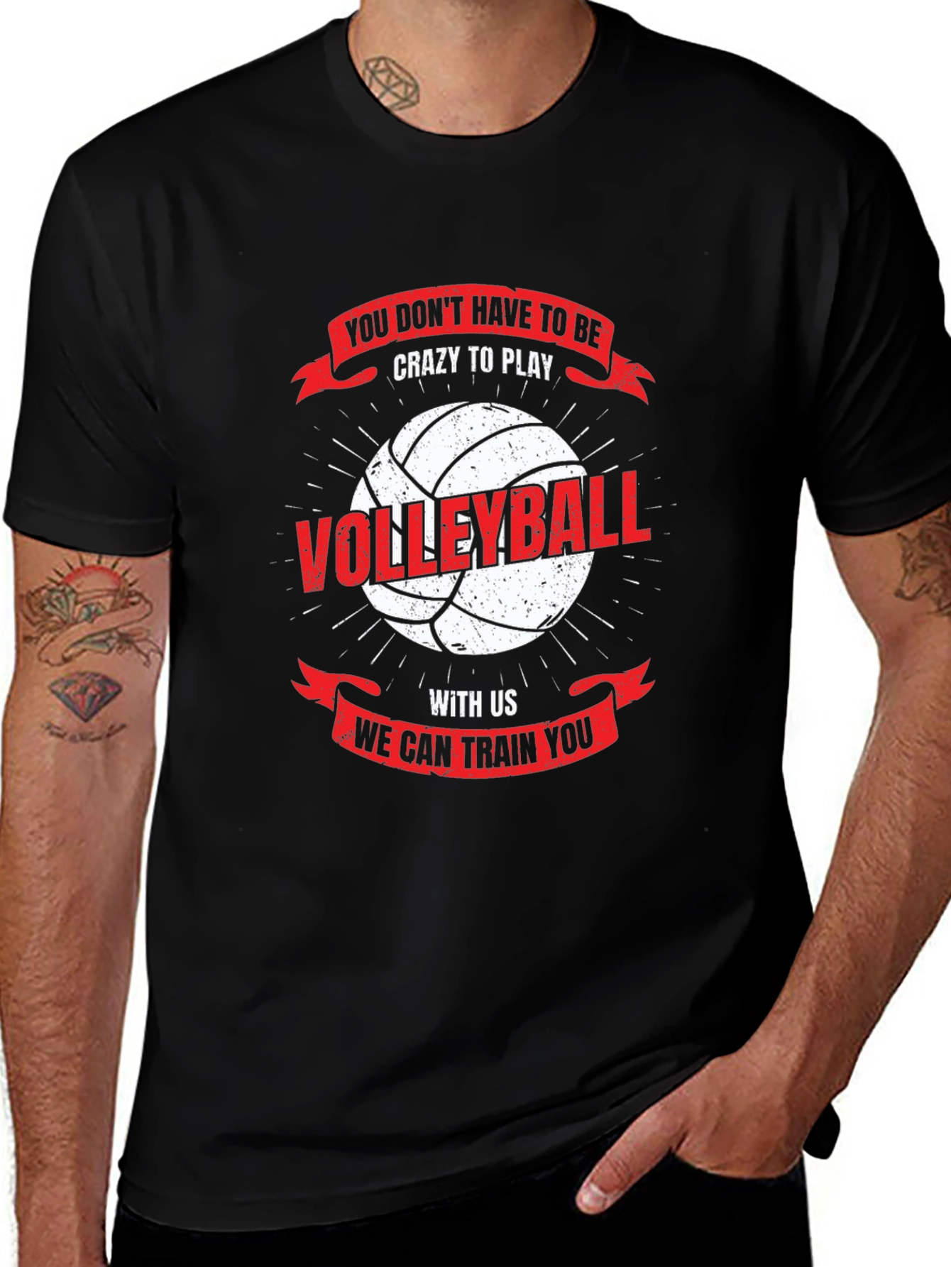Volleyball T-Shirt: You Dont Have To Be Crazy