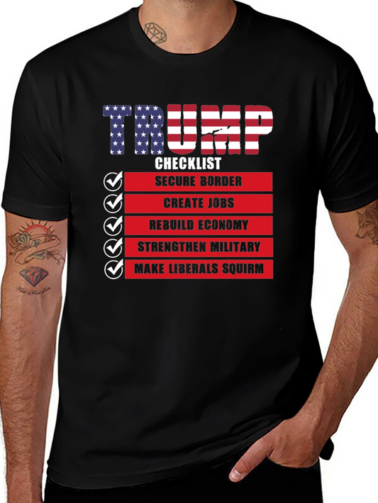 Trump Checklist Graphic T-Shirt