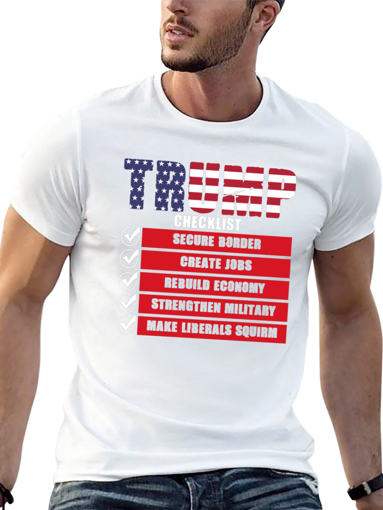 Trump Checklist Graphic T-Shirt