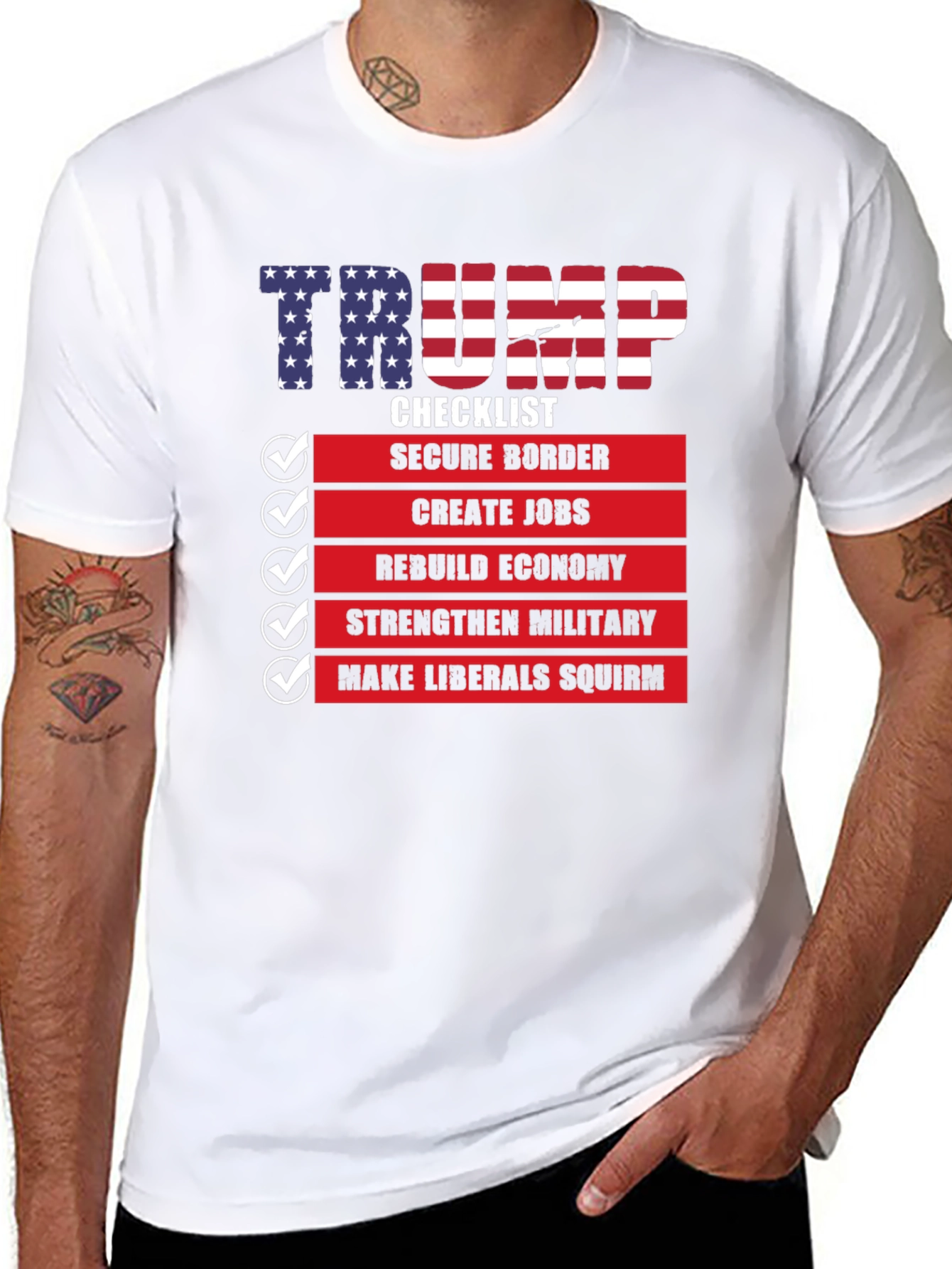 Trump Checklist Graphic T-Shirt