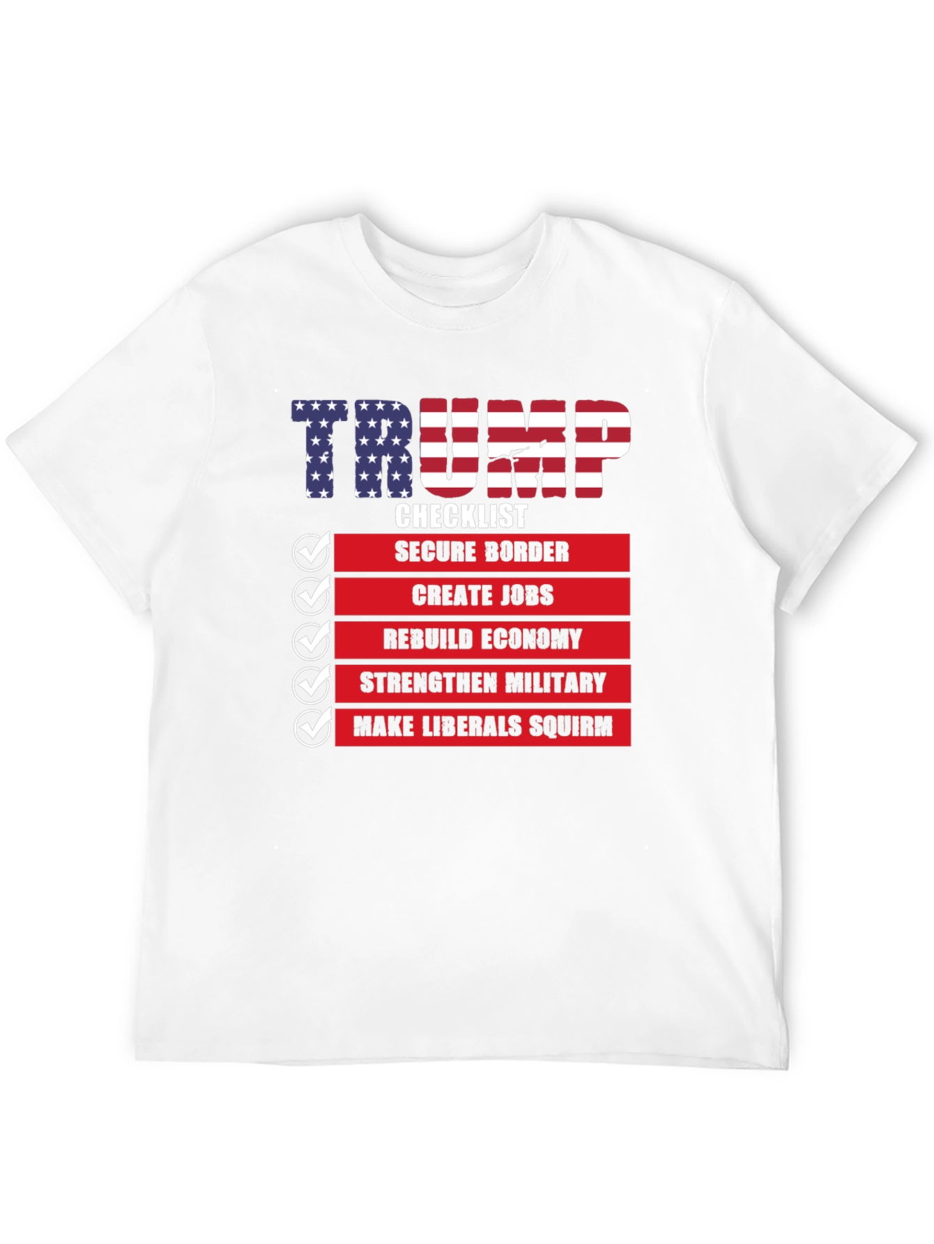 Trump Checklist Graphic T-Shirt