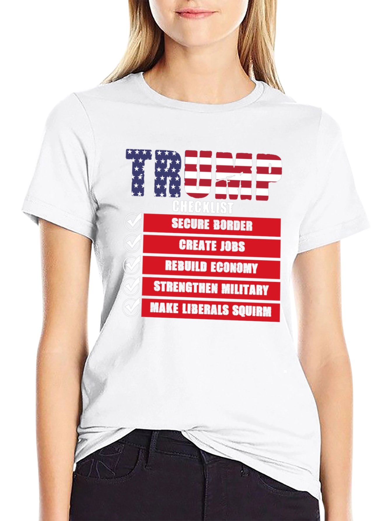 Trump Checklist Graphic T-Shirt