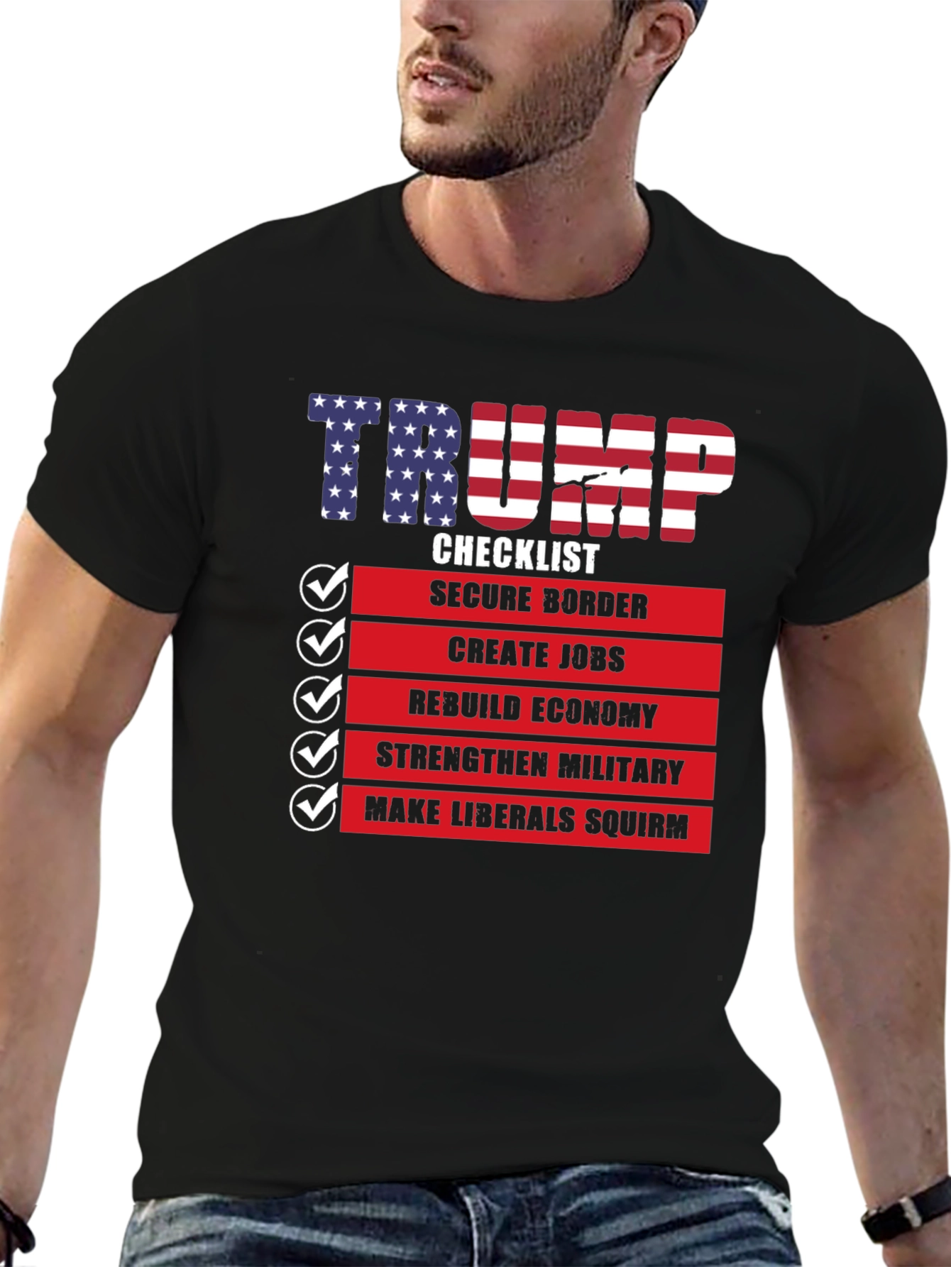 Trump Checklist Graphic T-Shirt