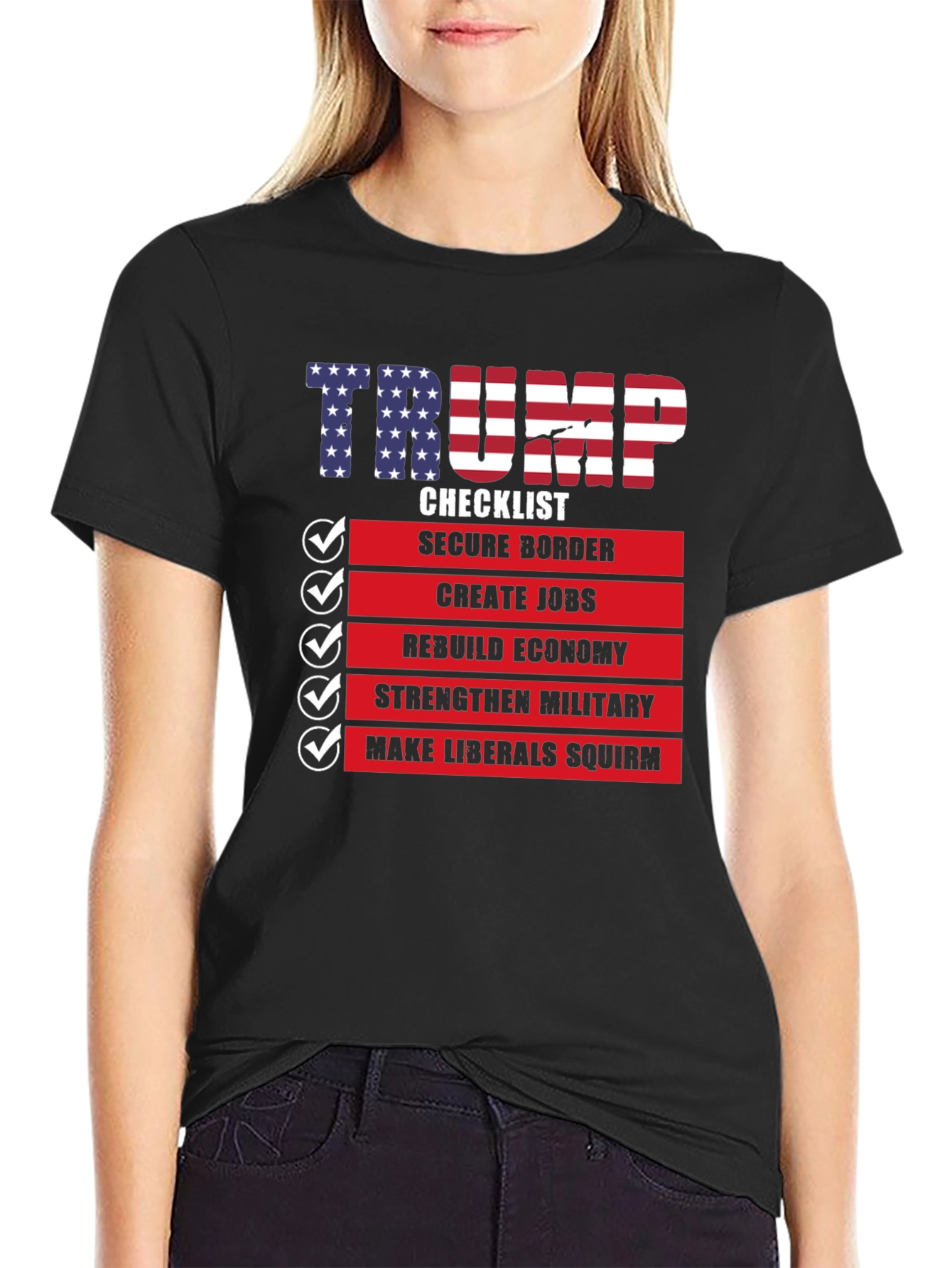 Trump Checklist Graphic T-Shirt