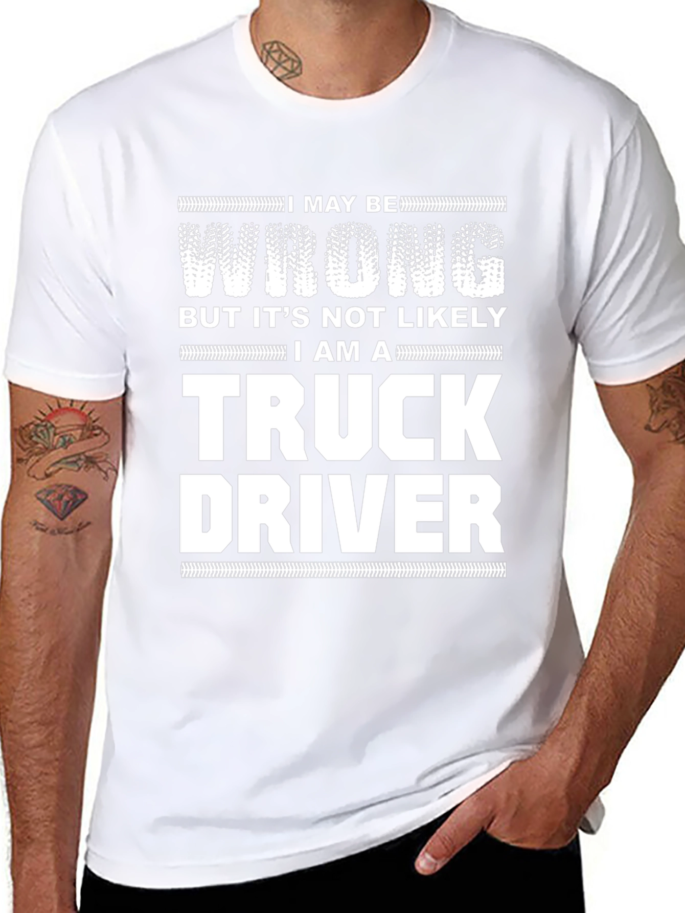 Truck Driver Novelty Graphic T-Shirt