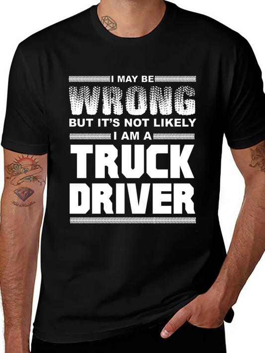 Truck Driver Novelty Graphic T-Shirt