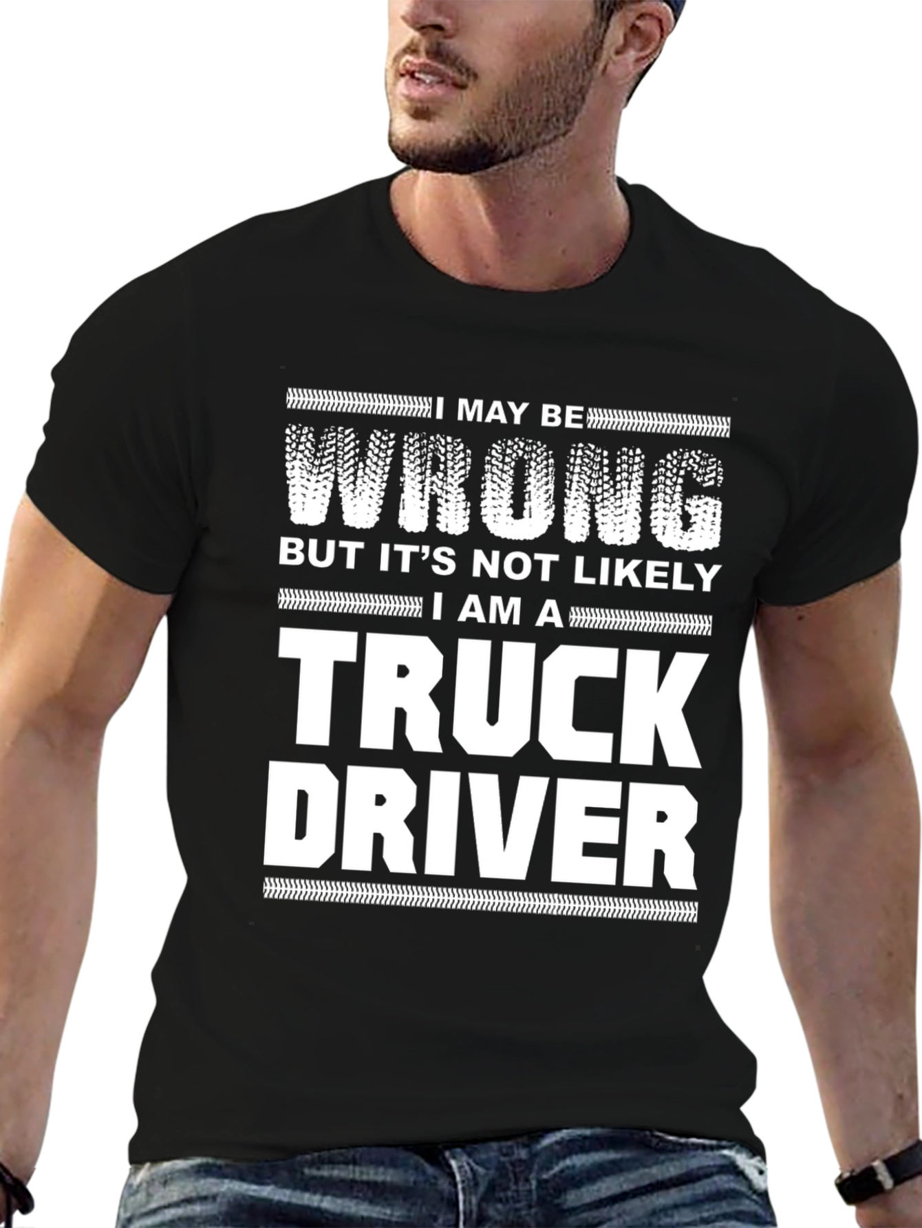 Truck Driver Novelty Graphic T-Shirt