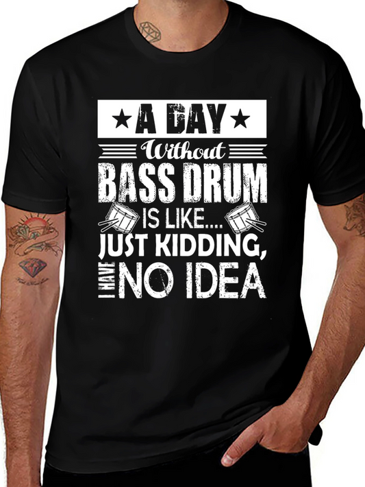 Bass Drum T-Shirt - Funny Drummer Tee