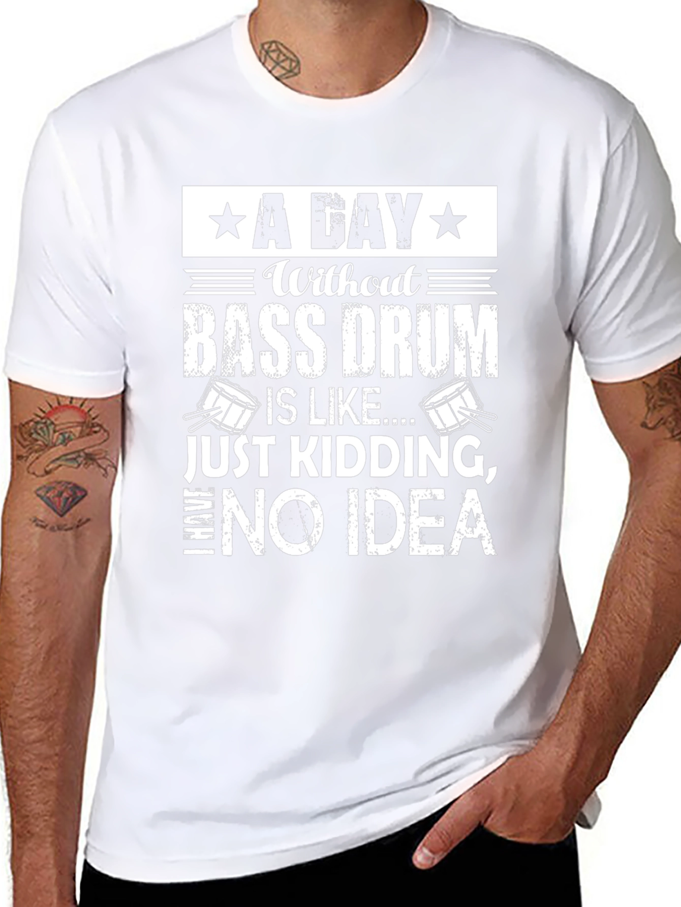 Bass Drum T-Shirt - Funny Drummer Tee