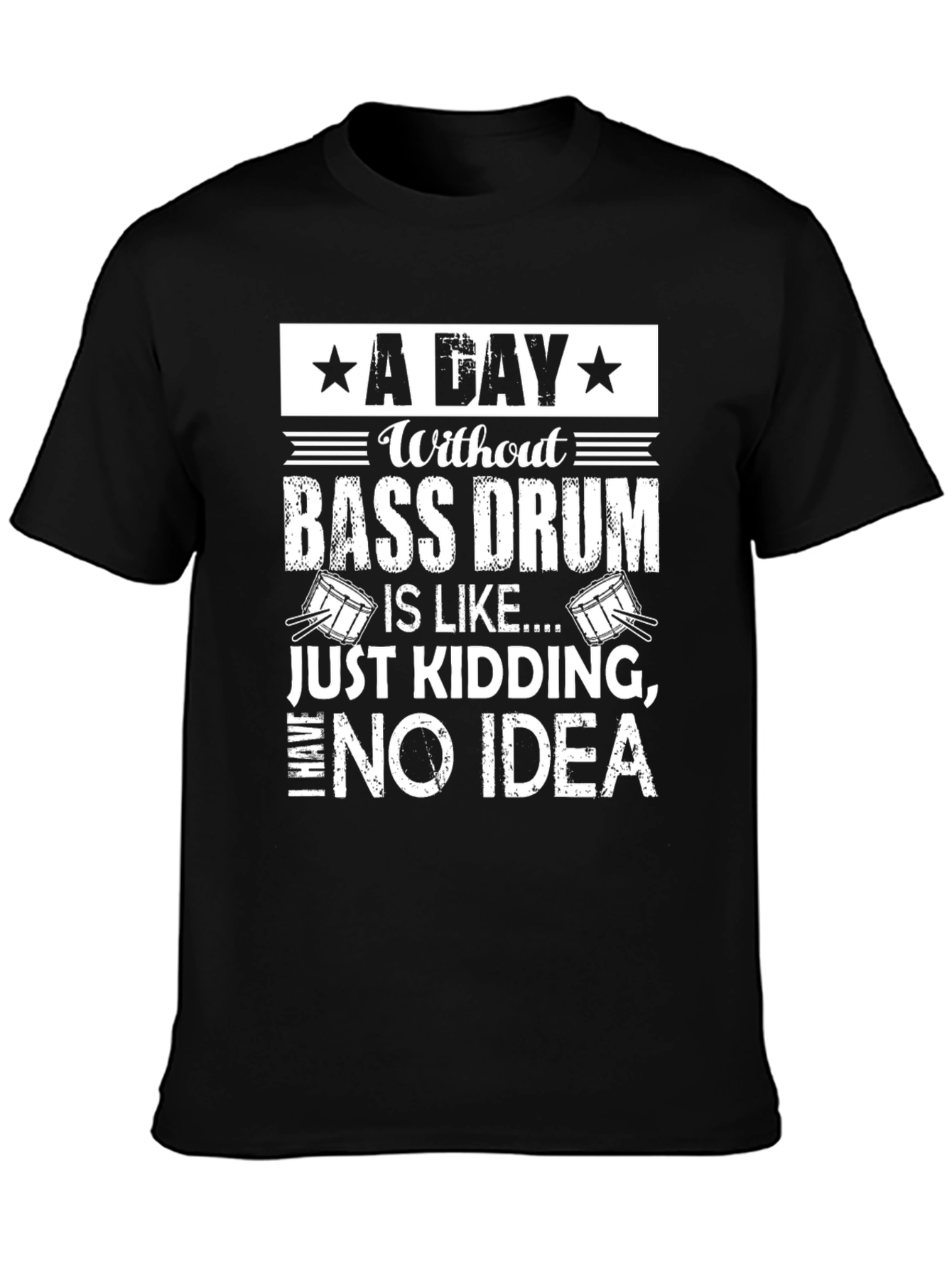 Bass Drum T-Shirt - Funny Drummer Tee