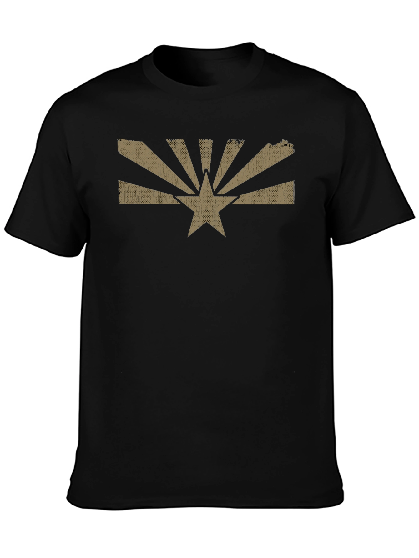 Arizona Flag Graphic Tee - Mens Black T-Shirt