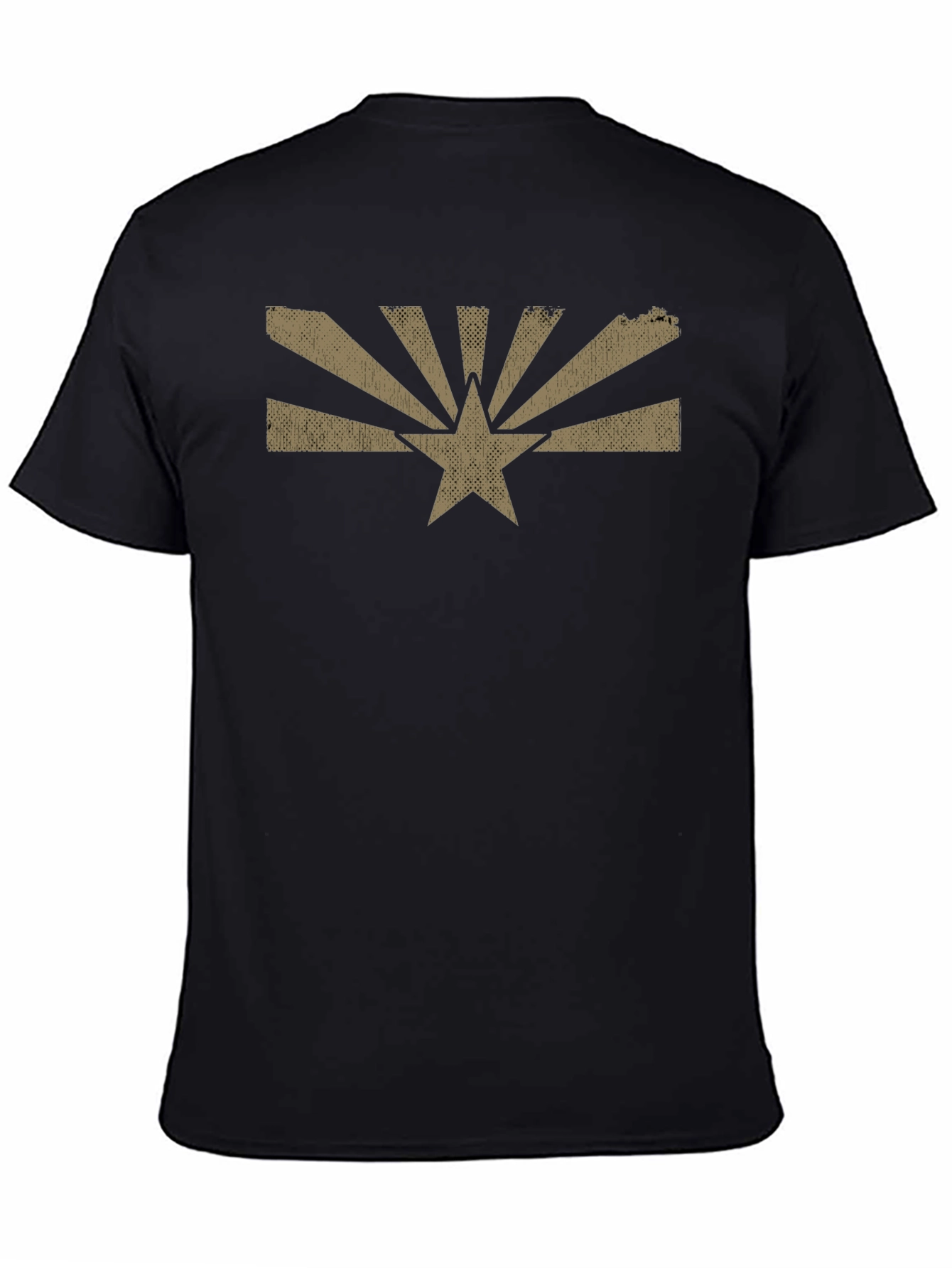 Arizona Flag Graphic Tee - Mens Black T-Shirt