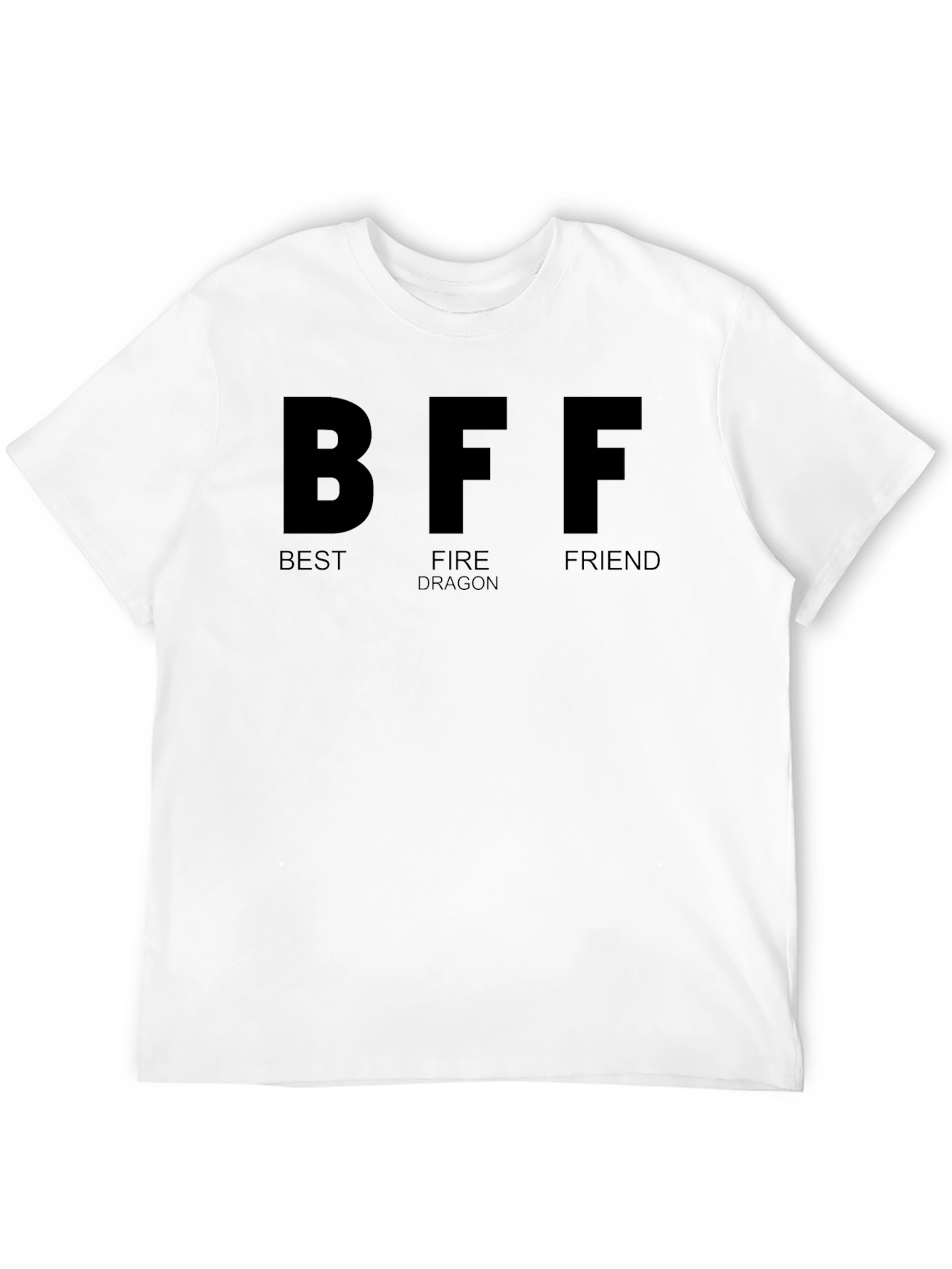 BFF Best Fire Dragon Friend T-Shirt Black