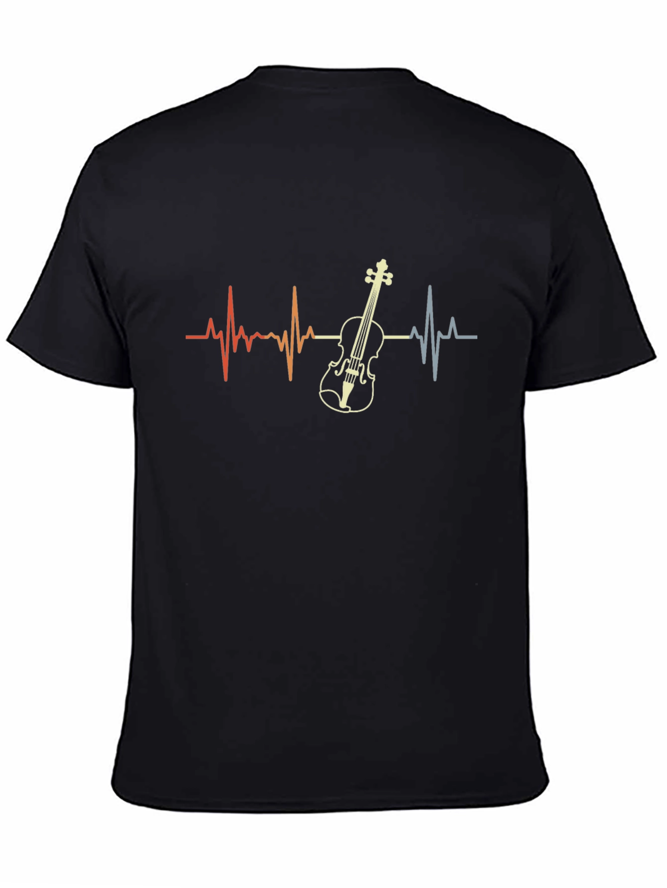 Violin Heartbeat T-Shirt - Music Lover Tee