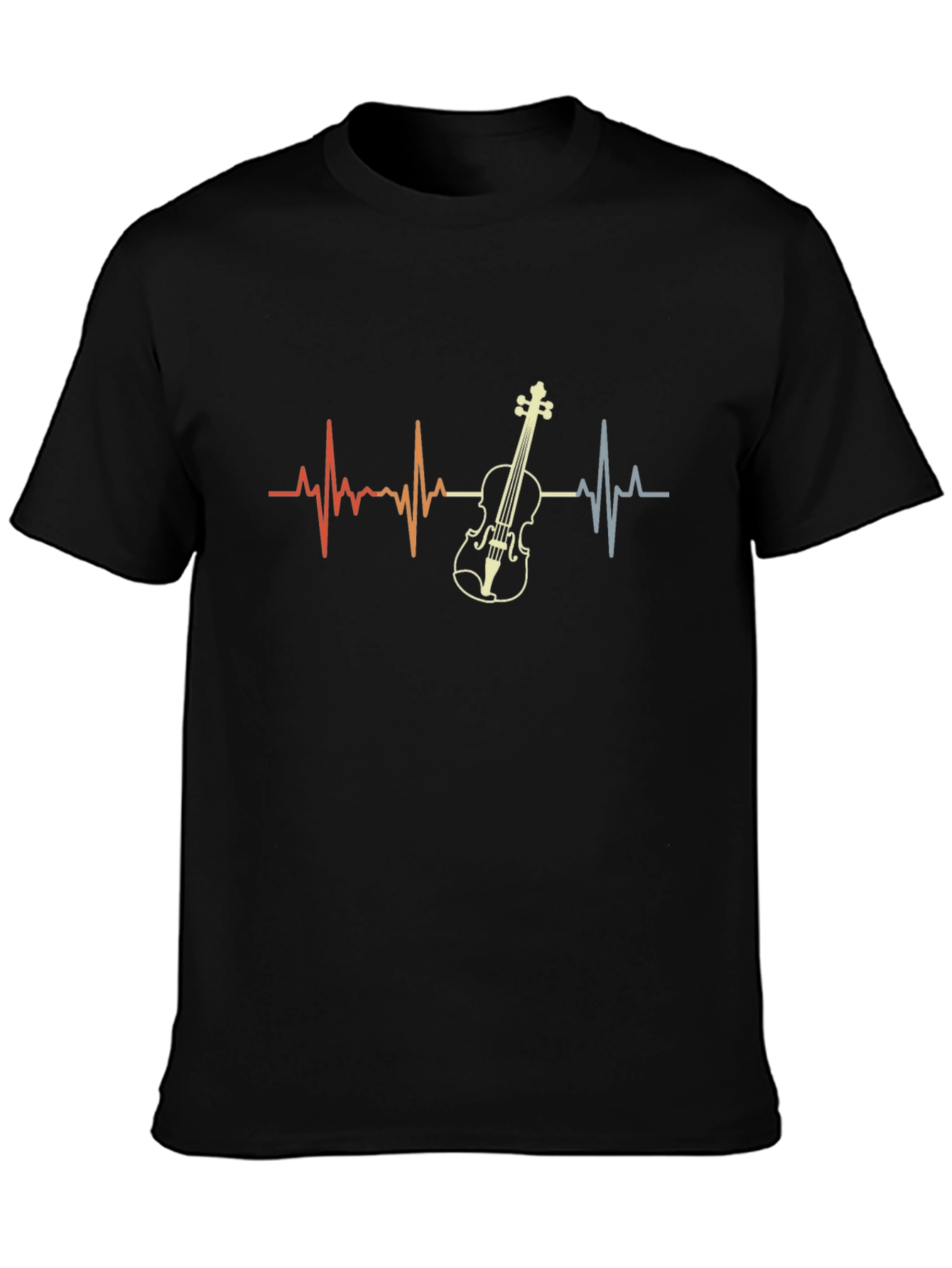 Violin Heartbeat T-Shirt - Music Lover Tee