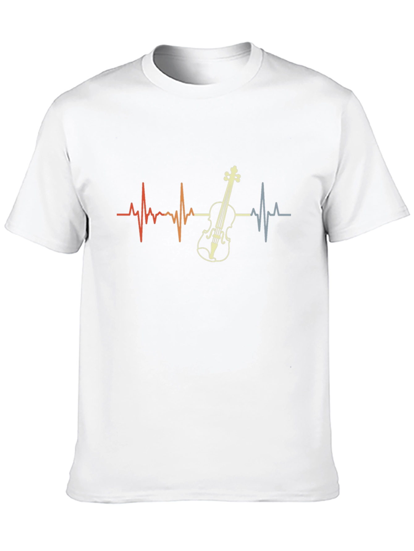 Violin Heartbeat T-Shirt - Music Lover Tee
