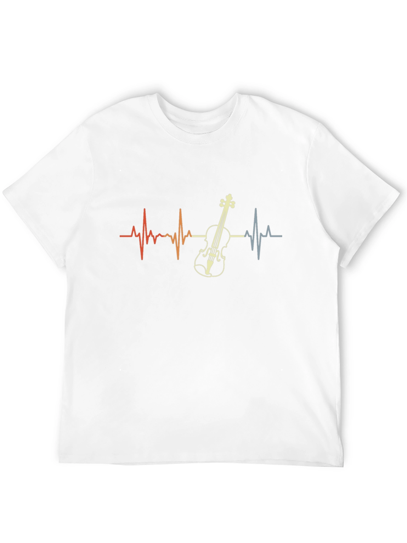 Violin Heartbeat T-Shirt - Music Lover Tee