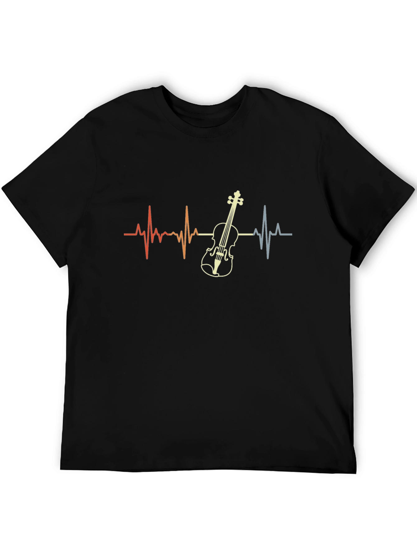 Violin Heartbeat T-Shirt - Music Lover Tee