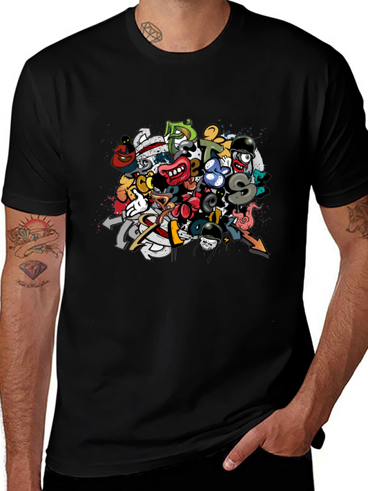 Bold Graffiti Art T-Shirt - Unique Graphic Tee