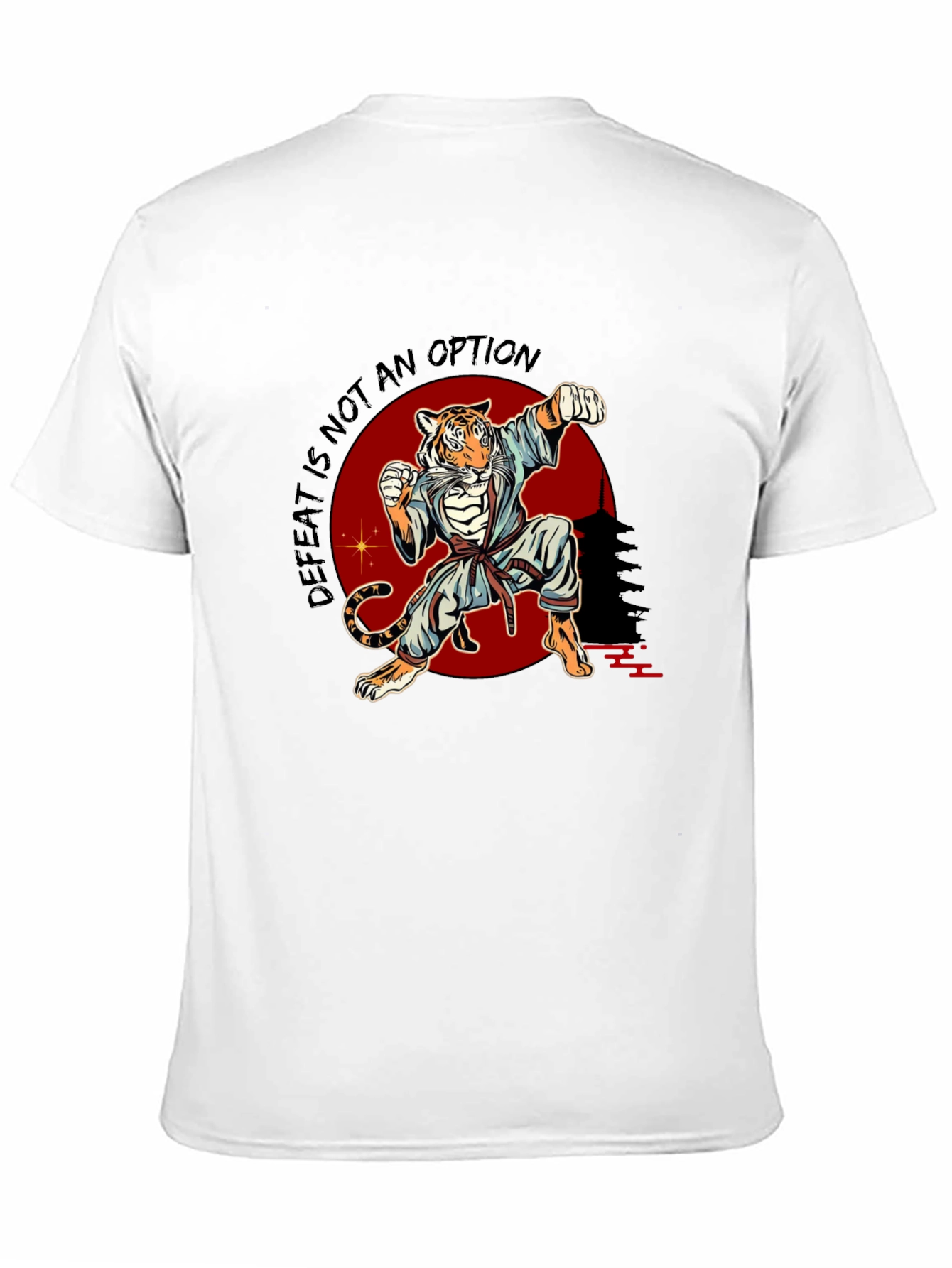 Tiger Karate Graphic Black T-Shirt