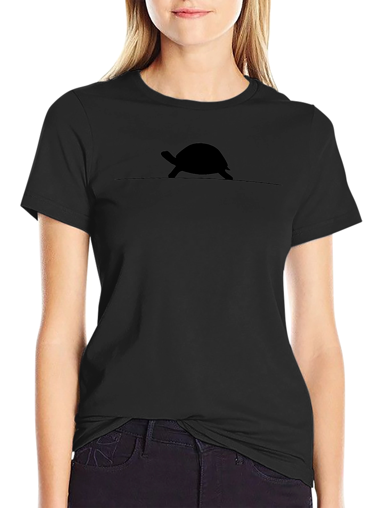 Turtle Silhouette Graphic Tee - Stylish & Comfortable
