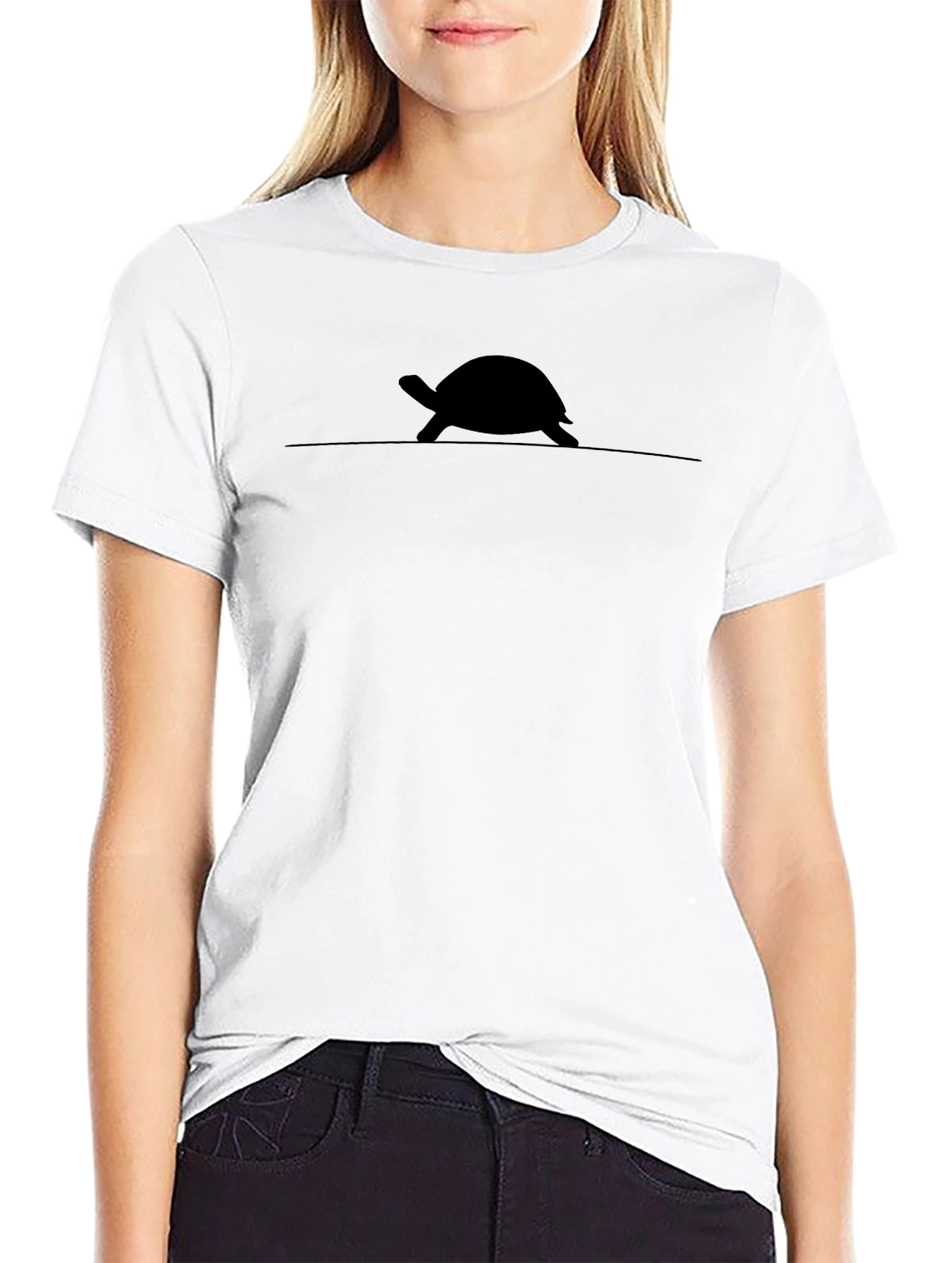 Turtle Silhouette Graphic Tee - Stylish & Comfortable