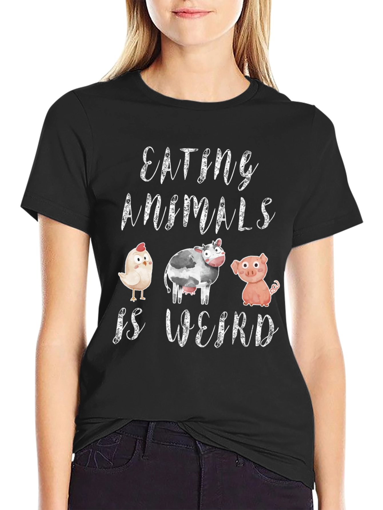 Vegan T-Shirt - Eating Animals is Weird