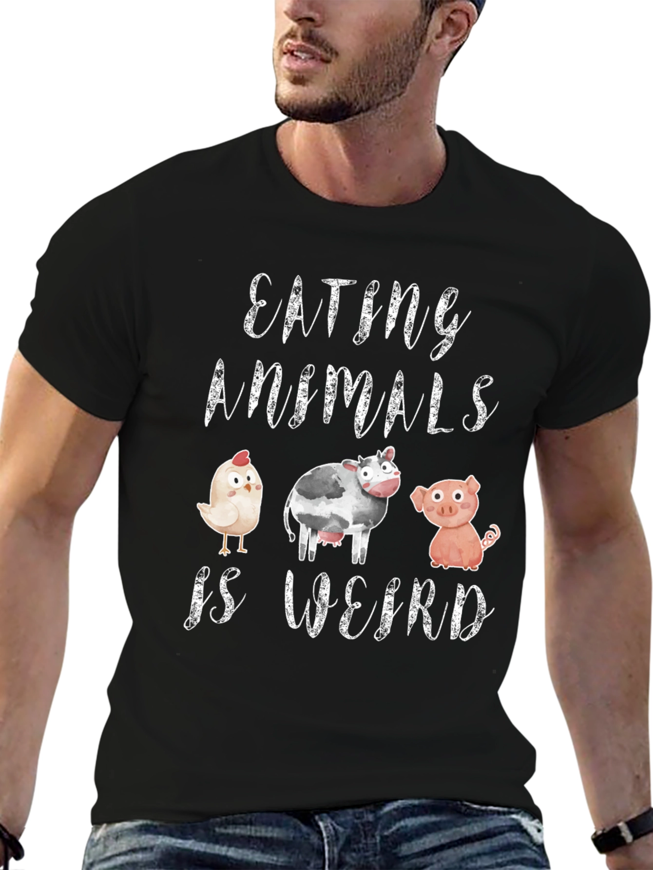 Vegan T-Shirt - Eating Animals is Weird