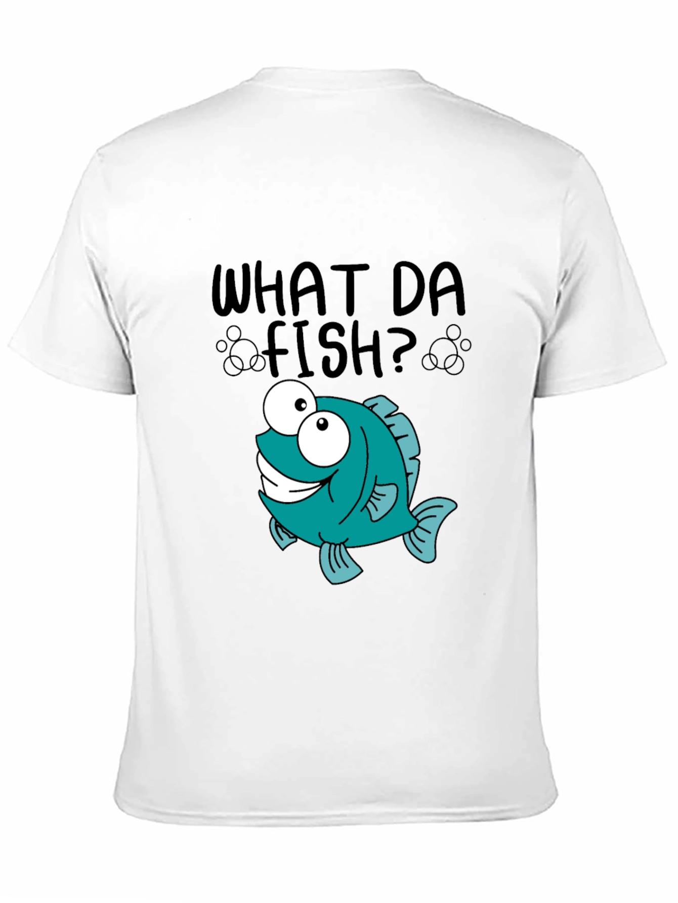 What Da Fish T-Shirt - Cartoon Fish Graphic Tee