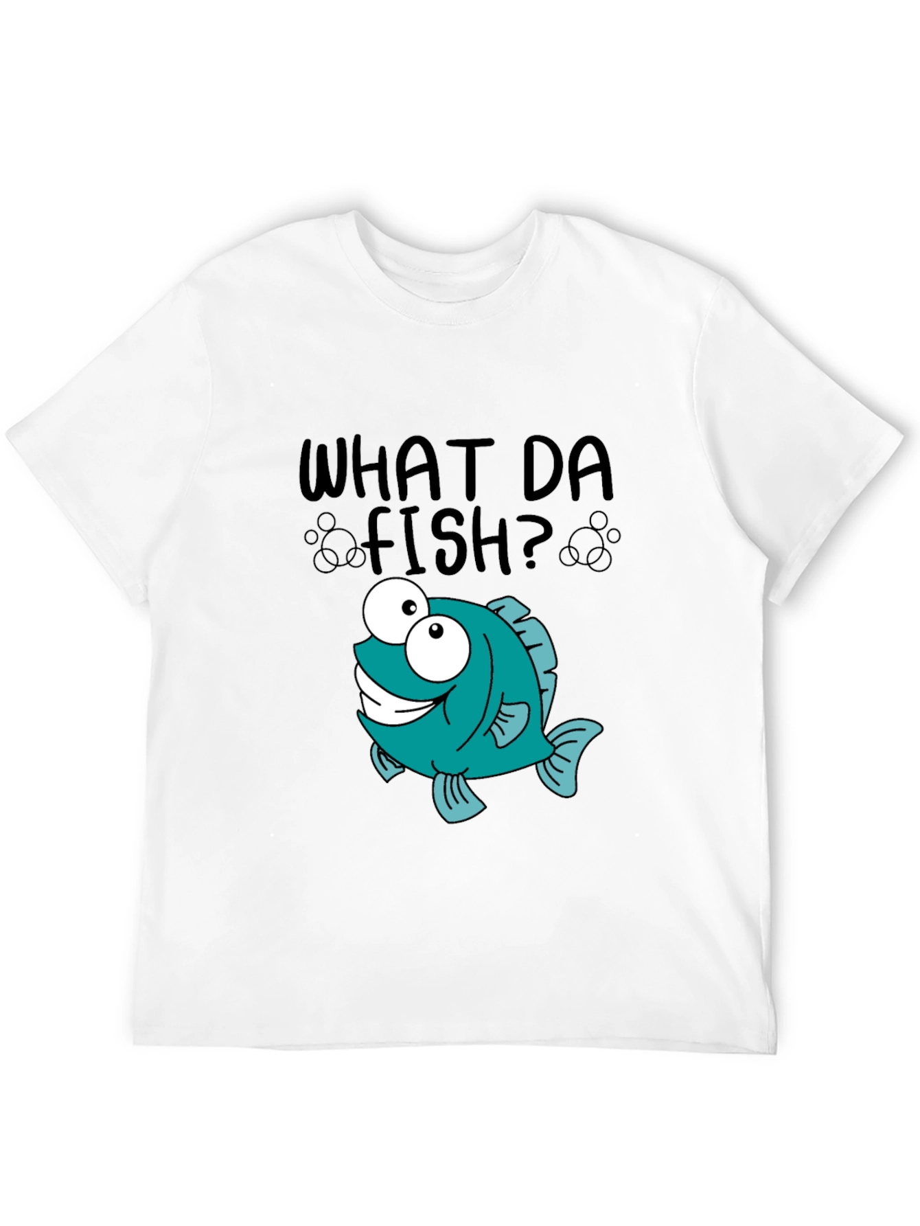 What Da Fish T-Shirt - Cartoon Fish Graphic Tee