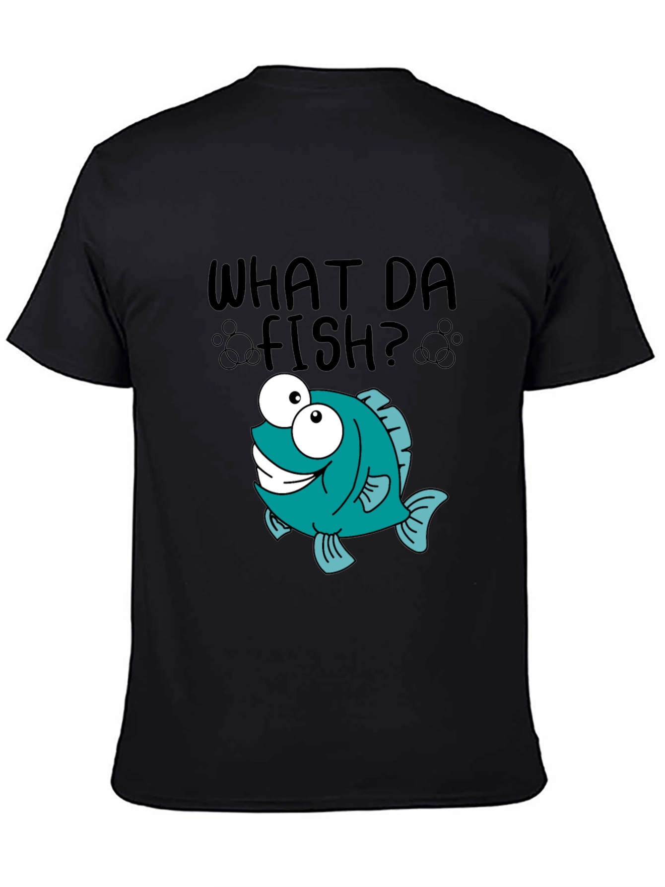What Da Fish T-Shirt - Cartoon Fish Graphic Tee