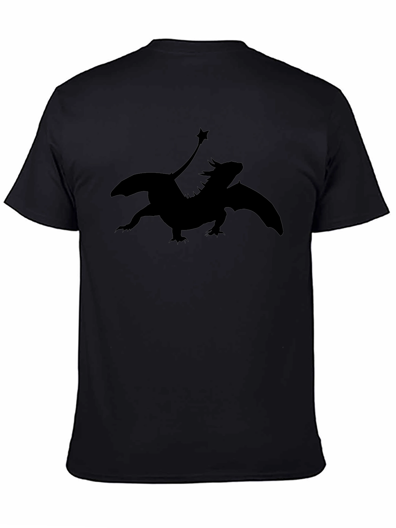 Black Dragon Silhouette Graphic Tee