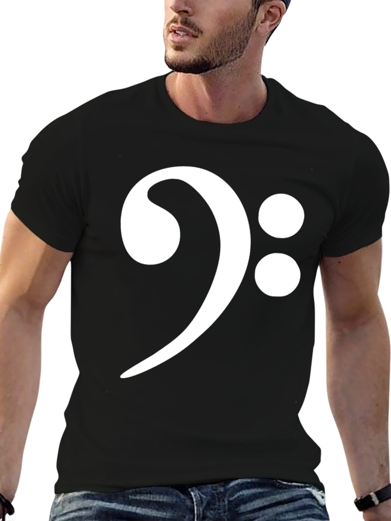 Bass Clef Black T-Shirt