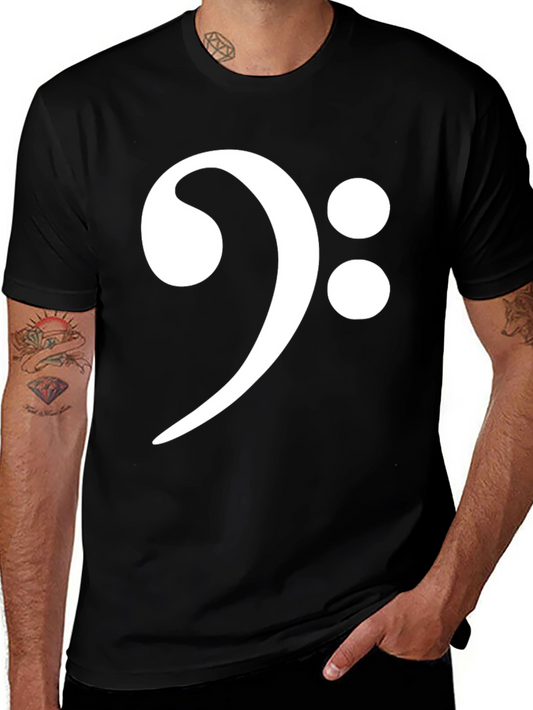 Bass Clef Black T-Shirt