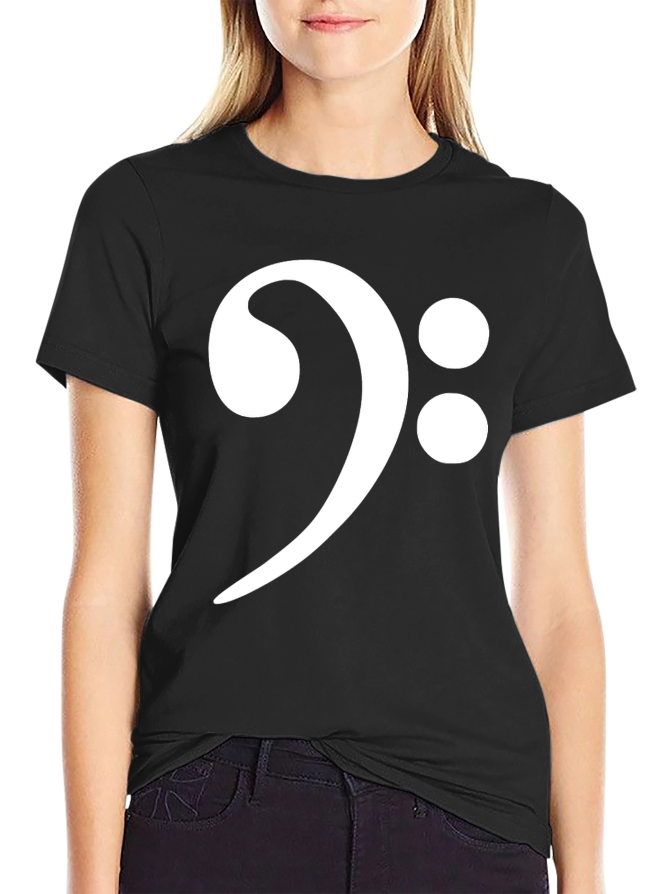 Bass Clef Black T-Shirt
