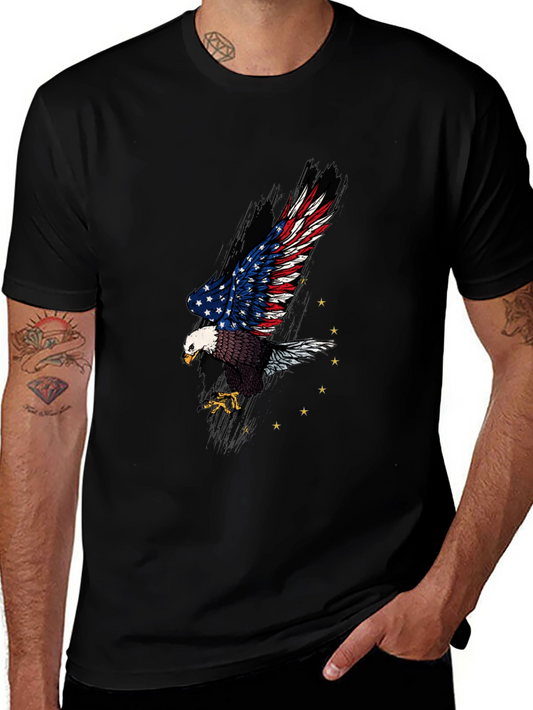 American Eagle Graphic Print Black T-Shirt