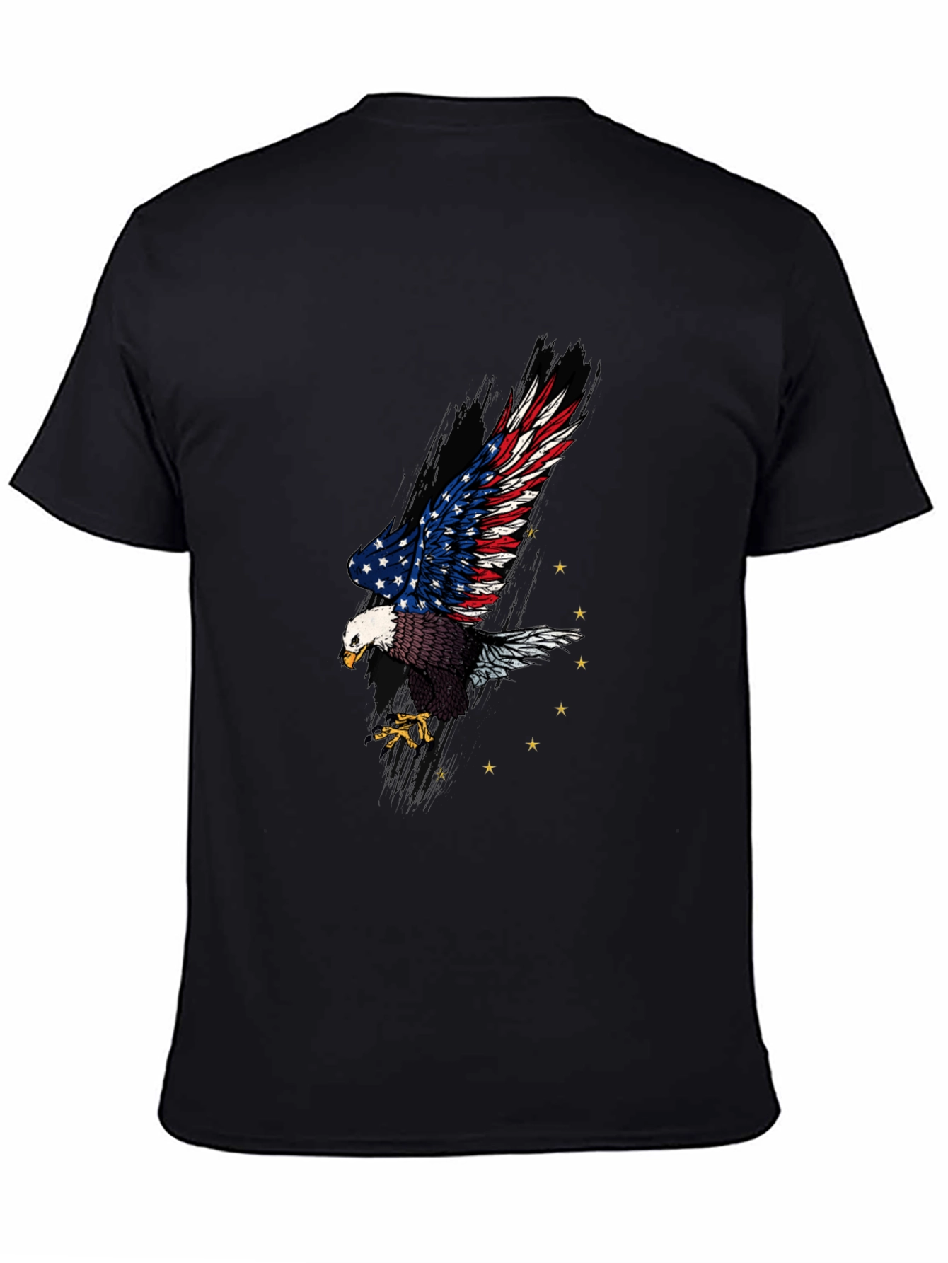 American Eagle Graphic Print Black T-Shirt