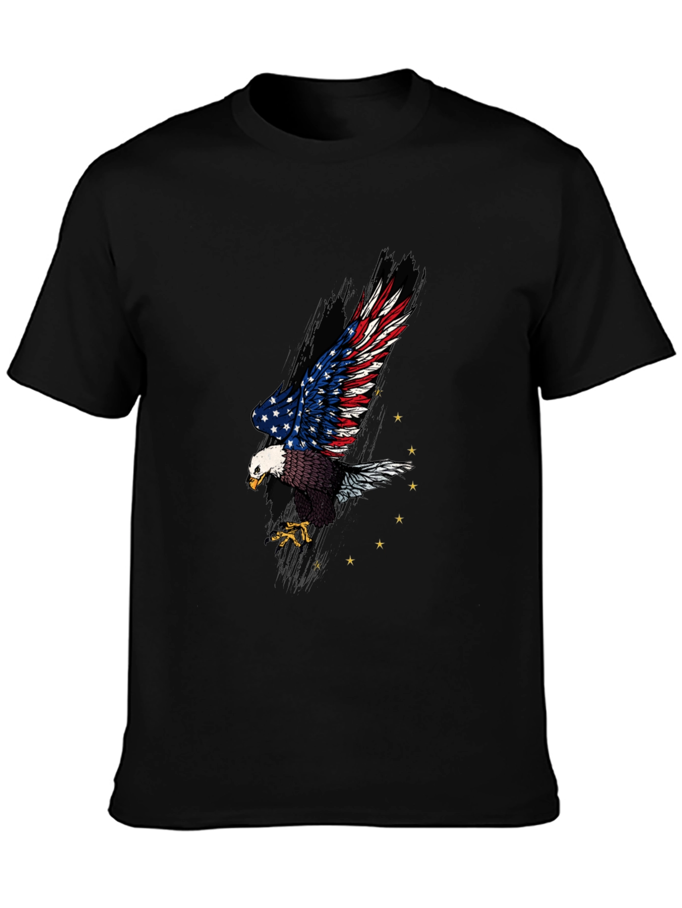 American Eagle Graphic Print Black T-Shirt